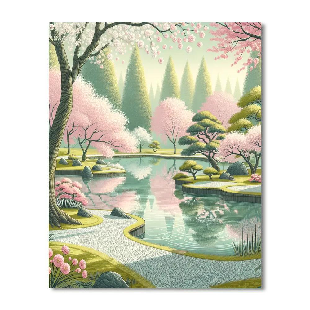 Tranquil Zen Landscape Paint By Numbers