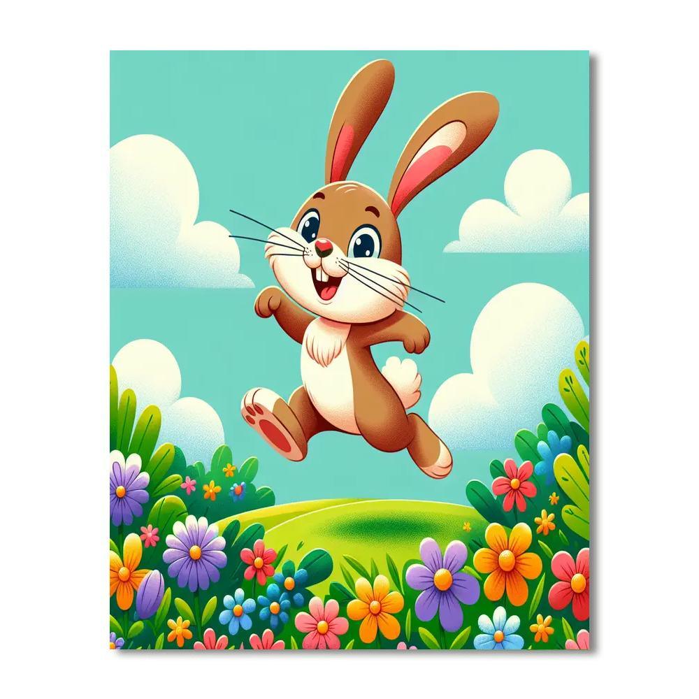 Jumping Jack Rabbit Paint By Color