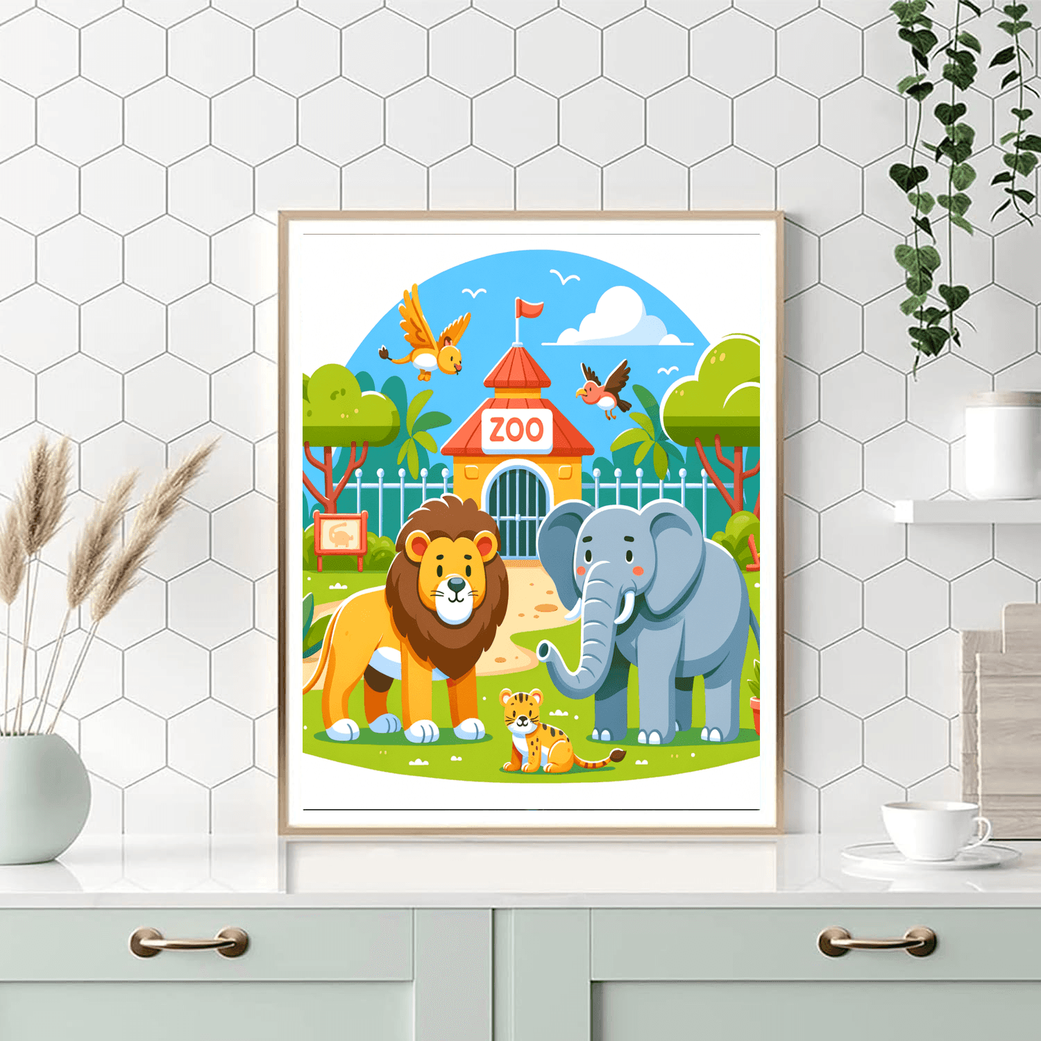 Friendly Zoo Expedition Paint By Color