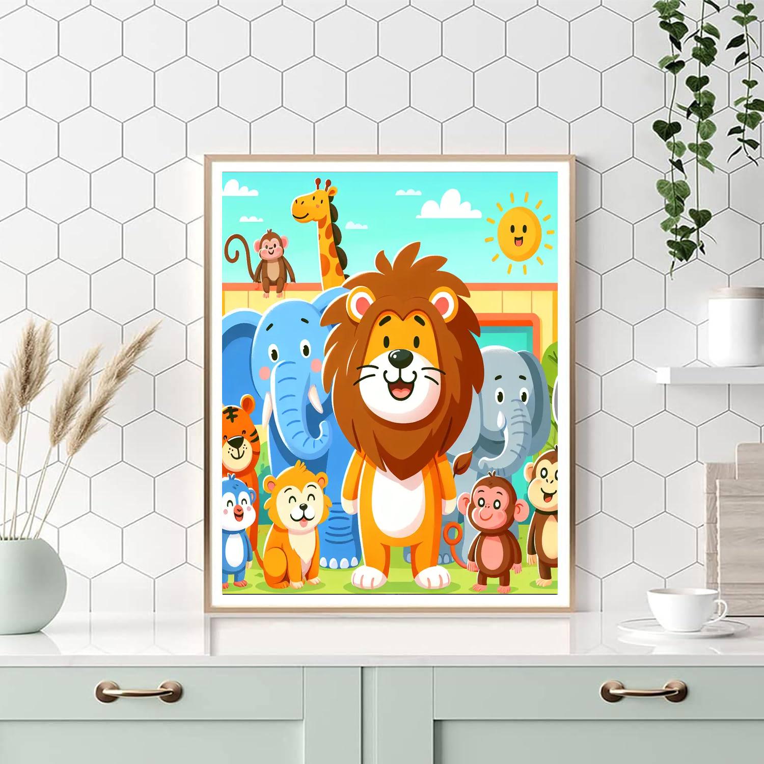 Zoo Fun Number Painting