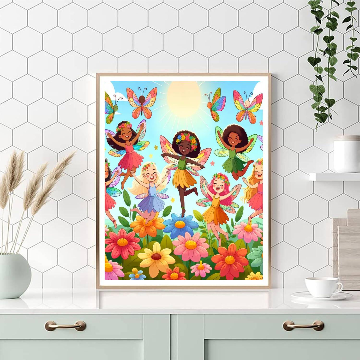 Dancing Little Fairies Paint By Number