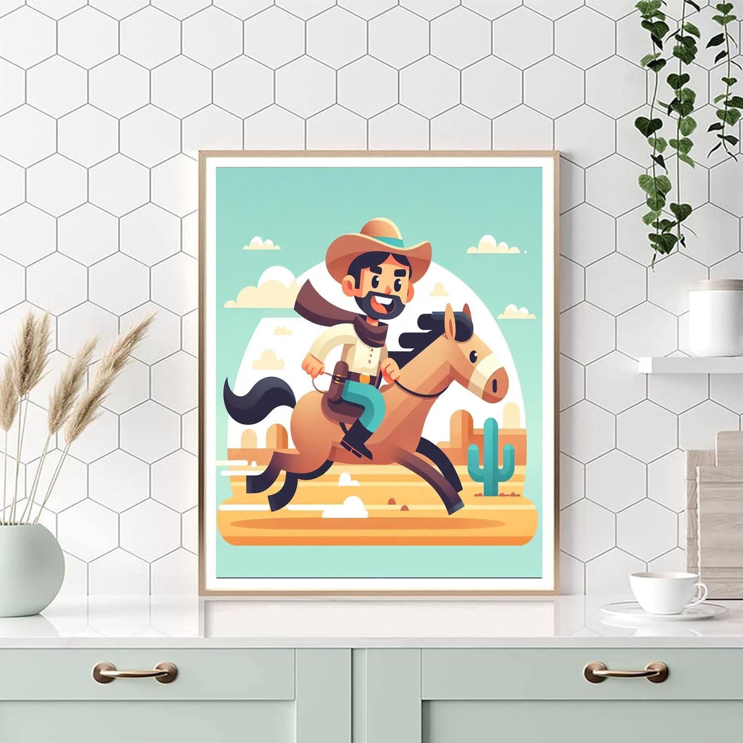 Wild West Wrangler Adventure Numbered Painting Kits