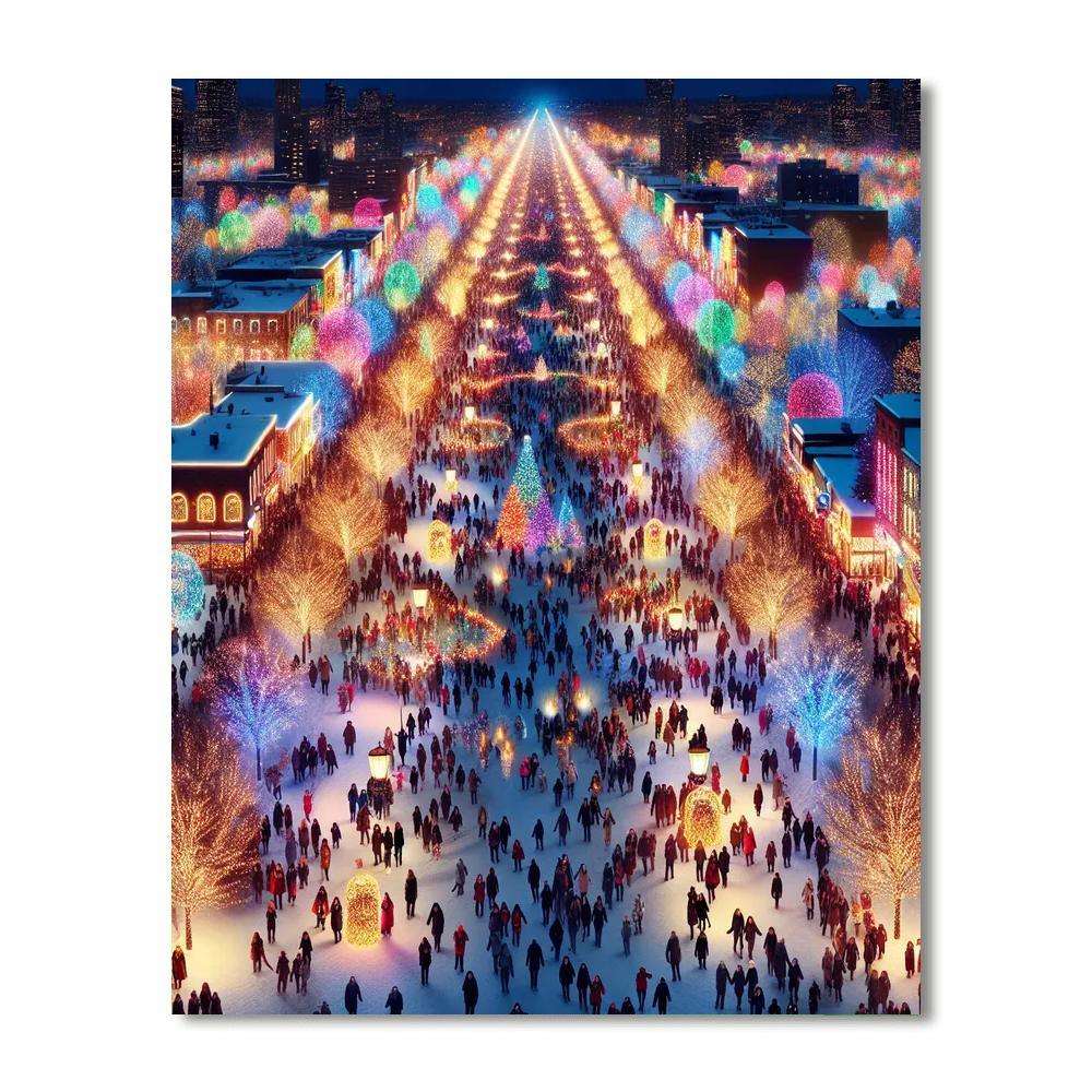 Festival Of Lights - Usa Paint By Numbers Art