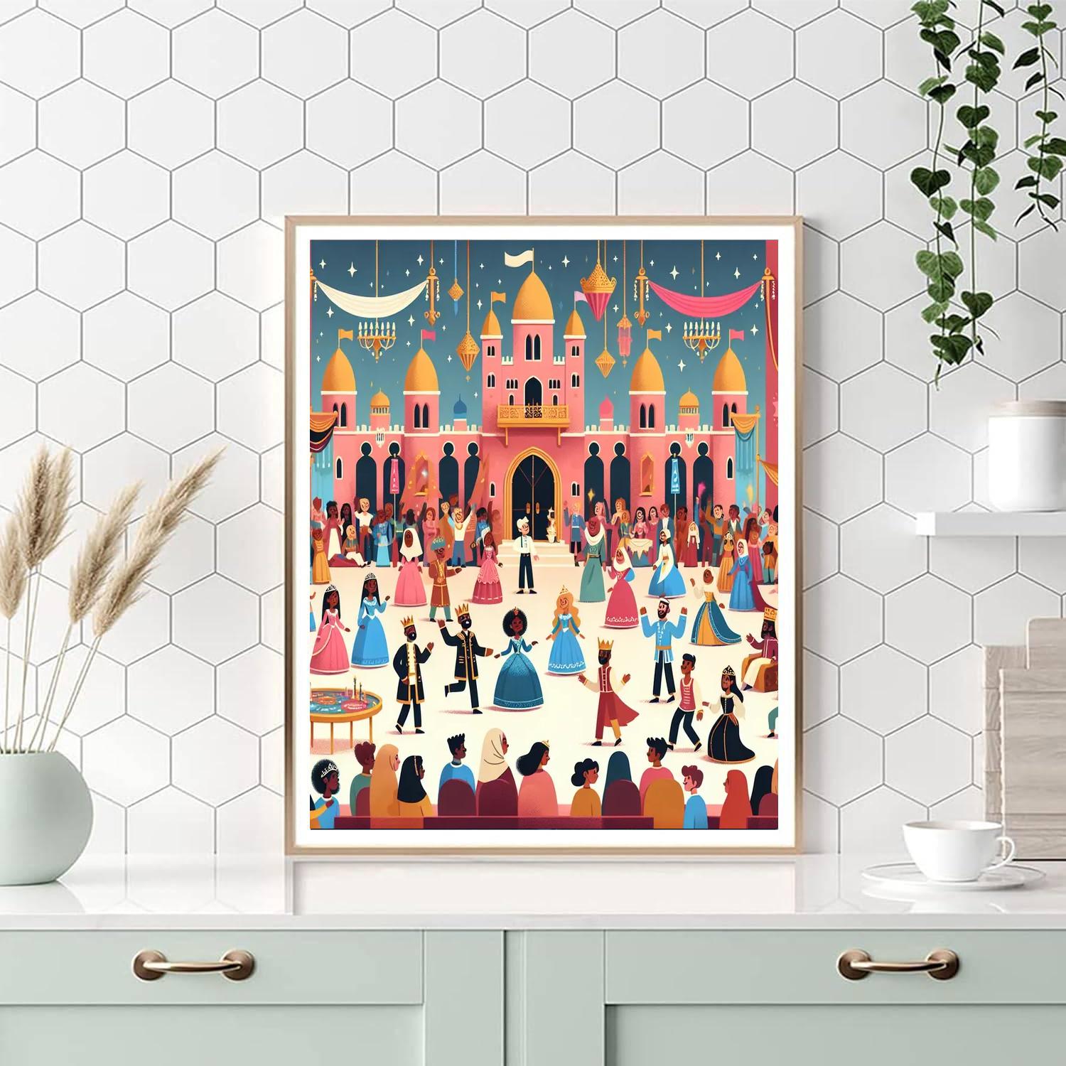 Royal Palace Festival Painting Number Kit