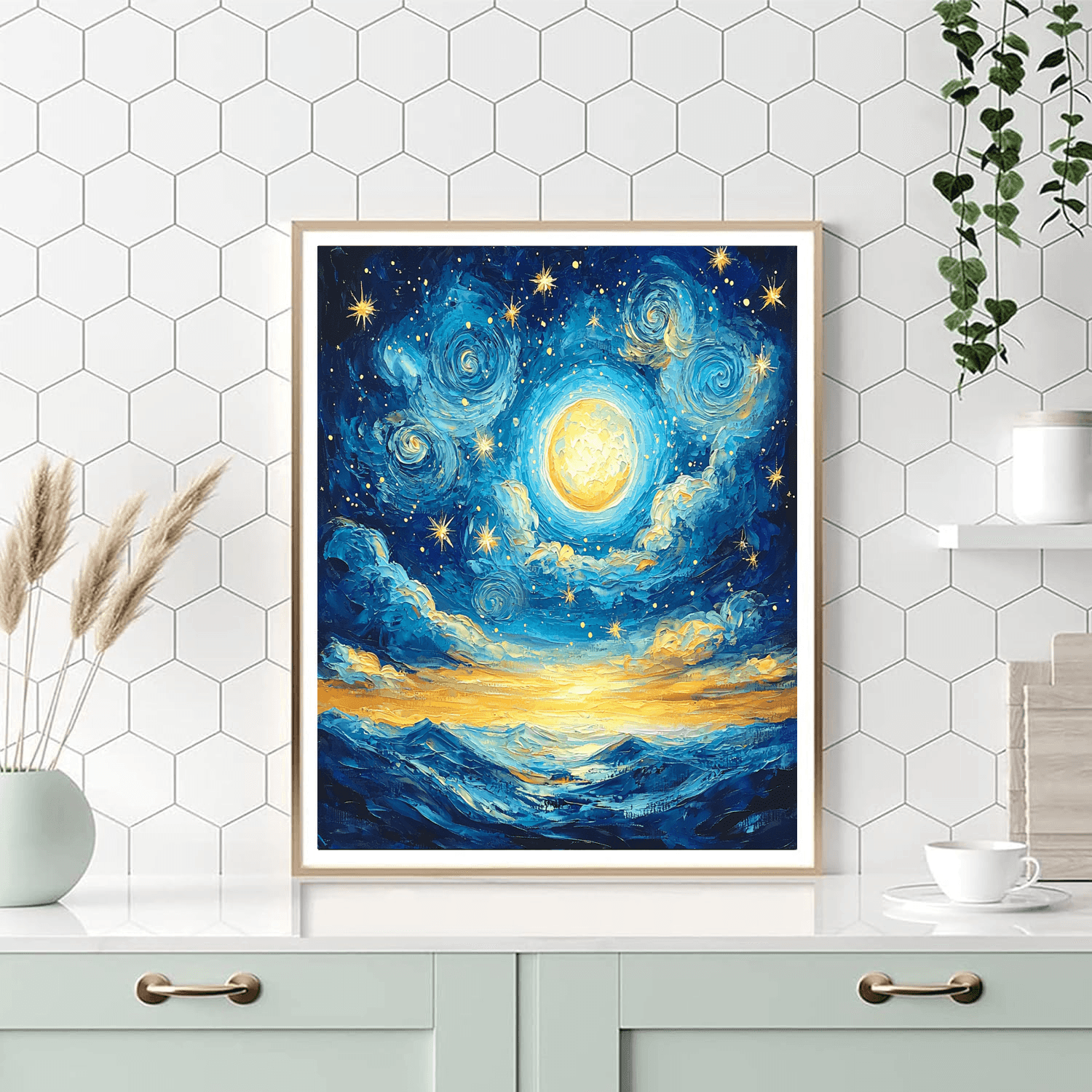 Vincent Van Gogh Inspired Serenade Of Stars  Painting By Numbers Kit