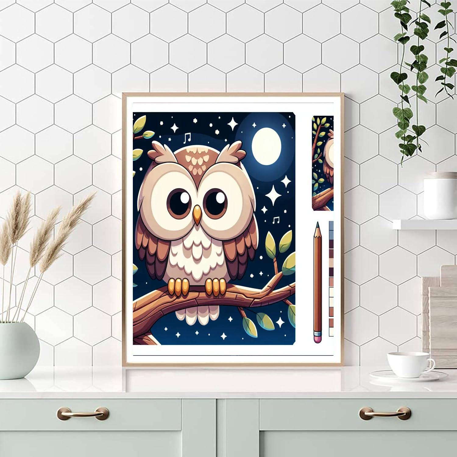 Charming Woodland Owl Paint By Numbers Kits