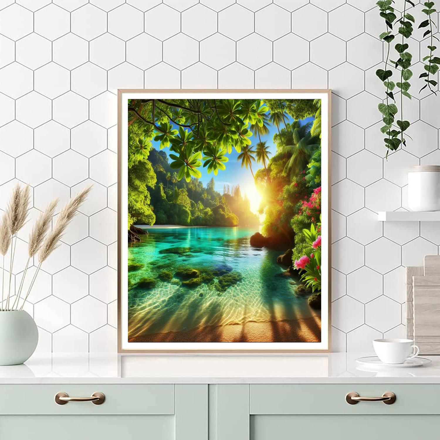 Tropical Oasis Harmony Paint By Numbers Kits