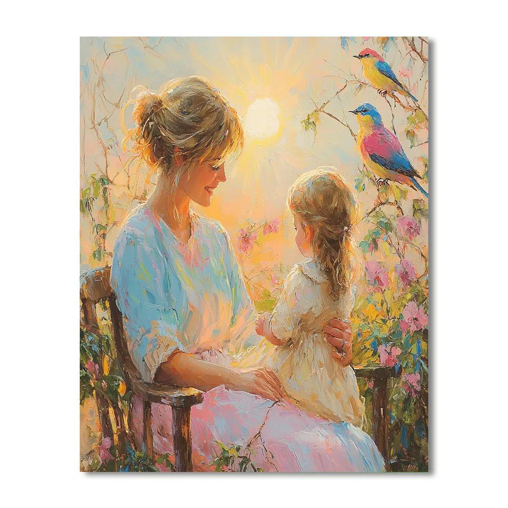 Morning Serenade With Mom Painting By Numbers Kit