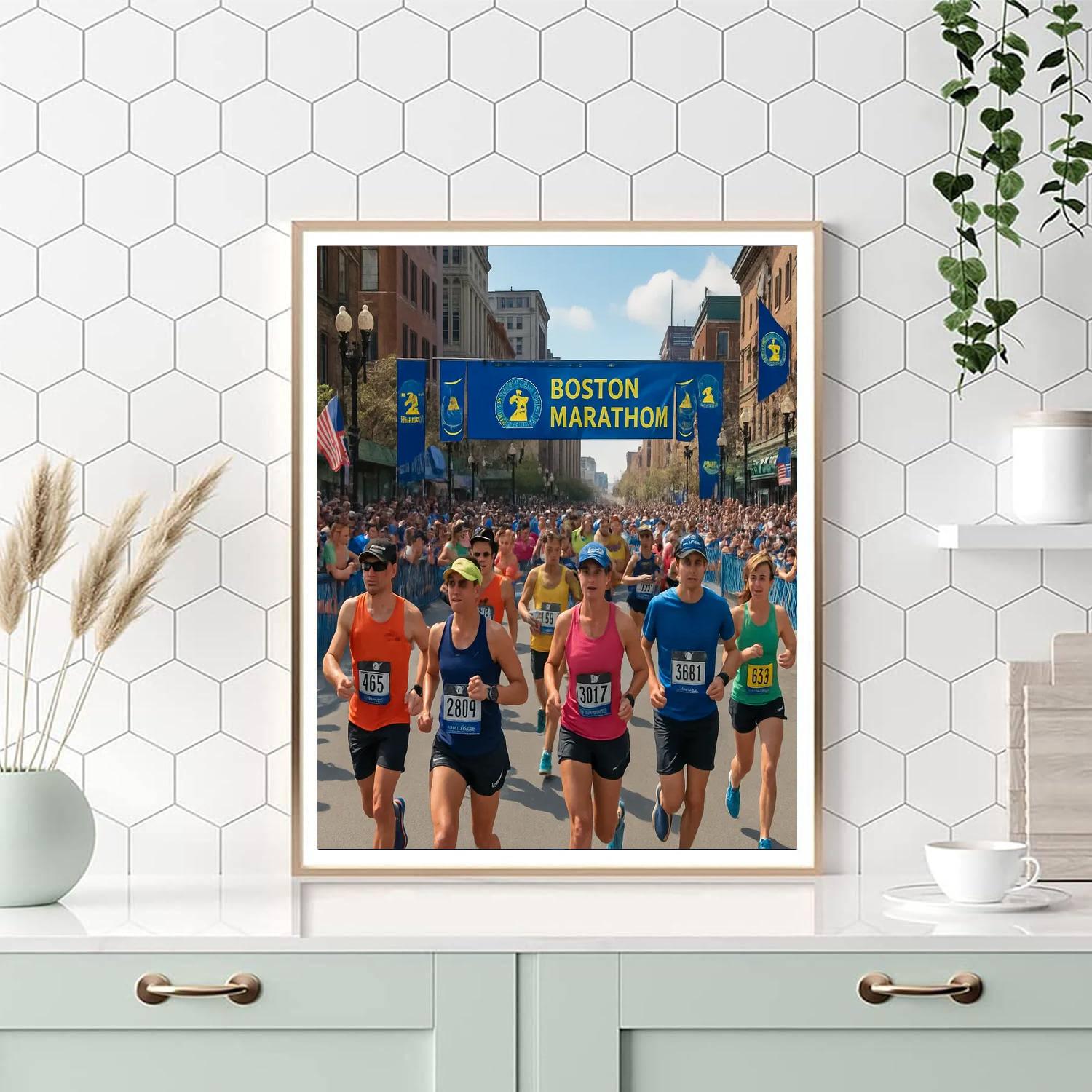 Boston Marathon - Usa DIY Paint By Numbers