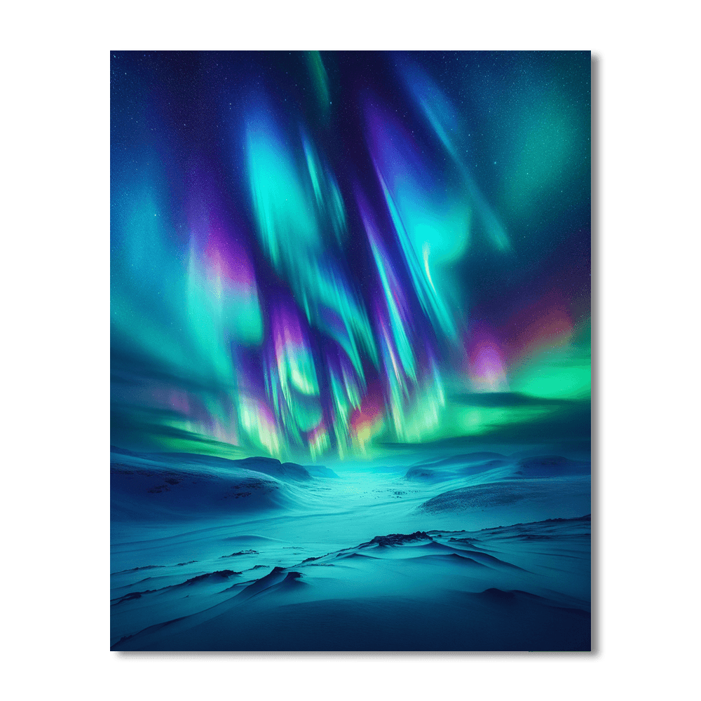 Under The Northern Lights DIY Paint By Numbers
