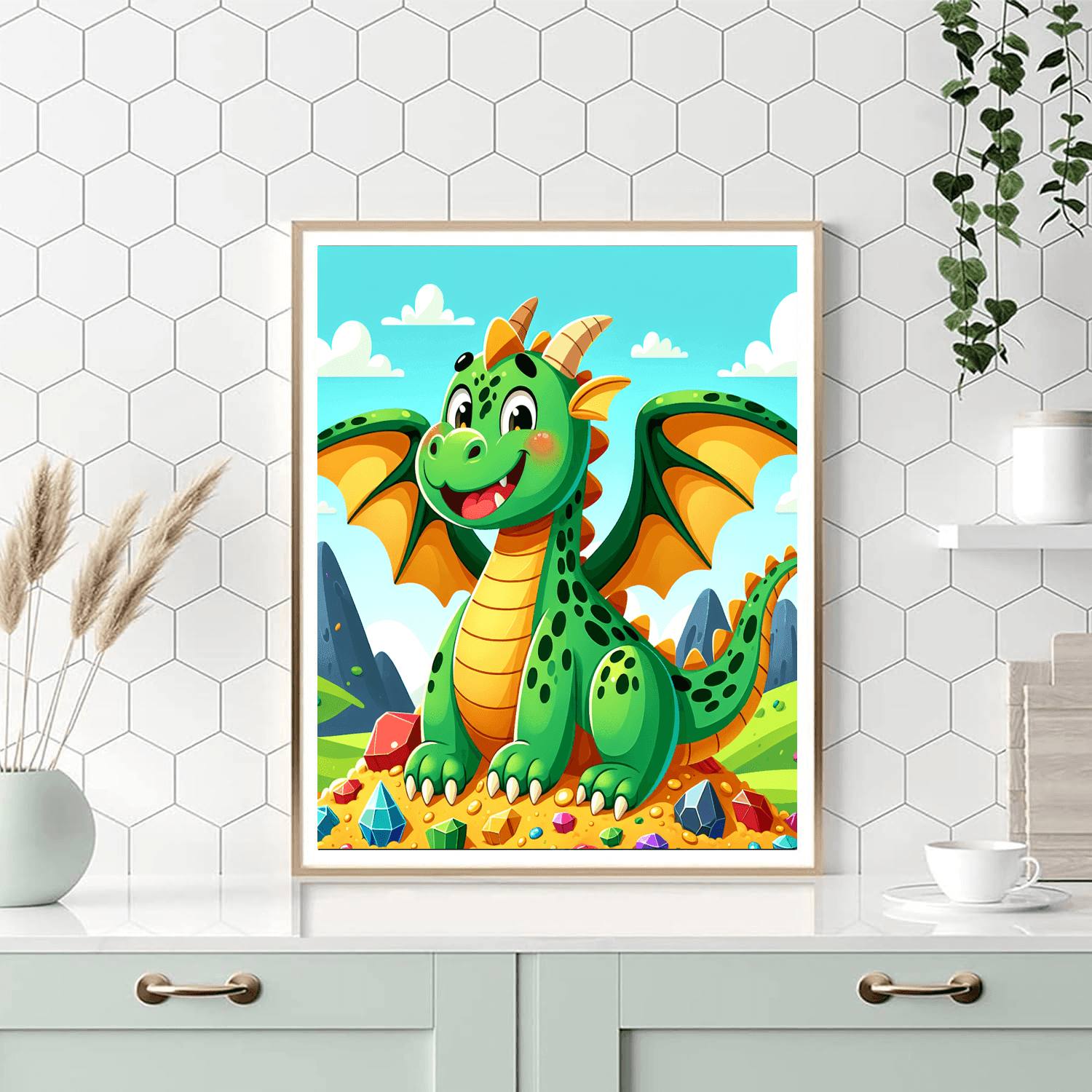 Bold Dragon Number Painting