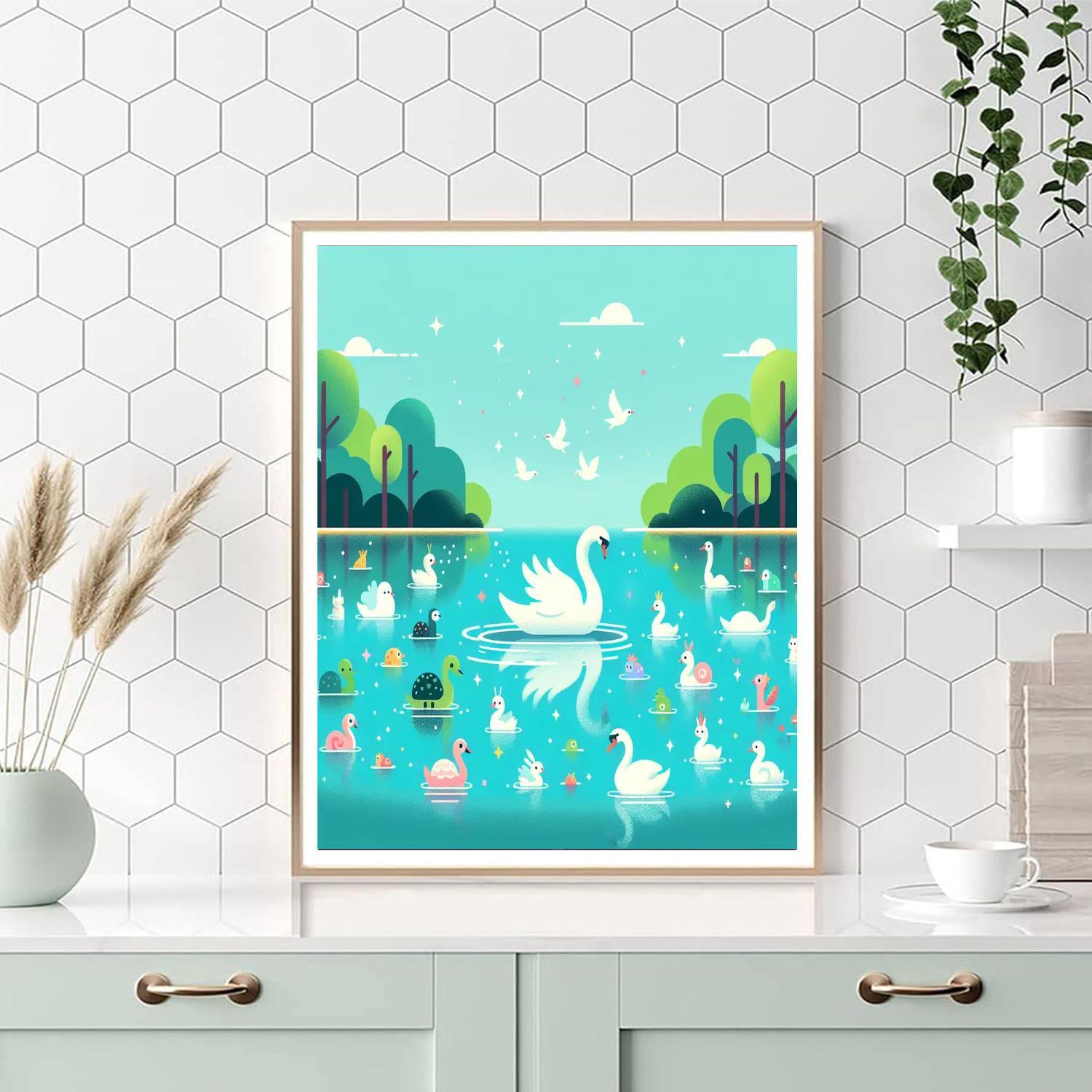 Enchanted Lake Number Painting