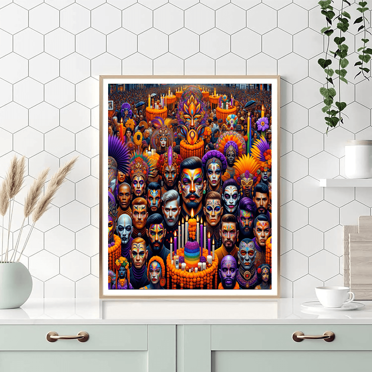 Dia De Los Muertos - Mexico City Painting By Numbers Kit