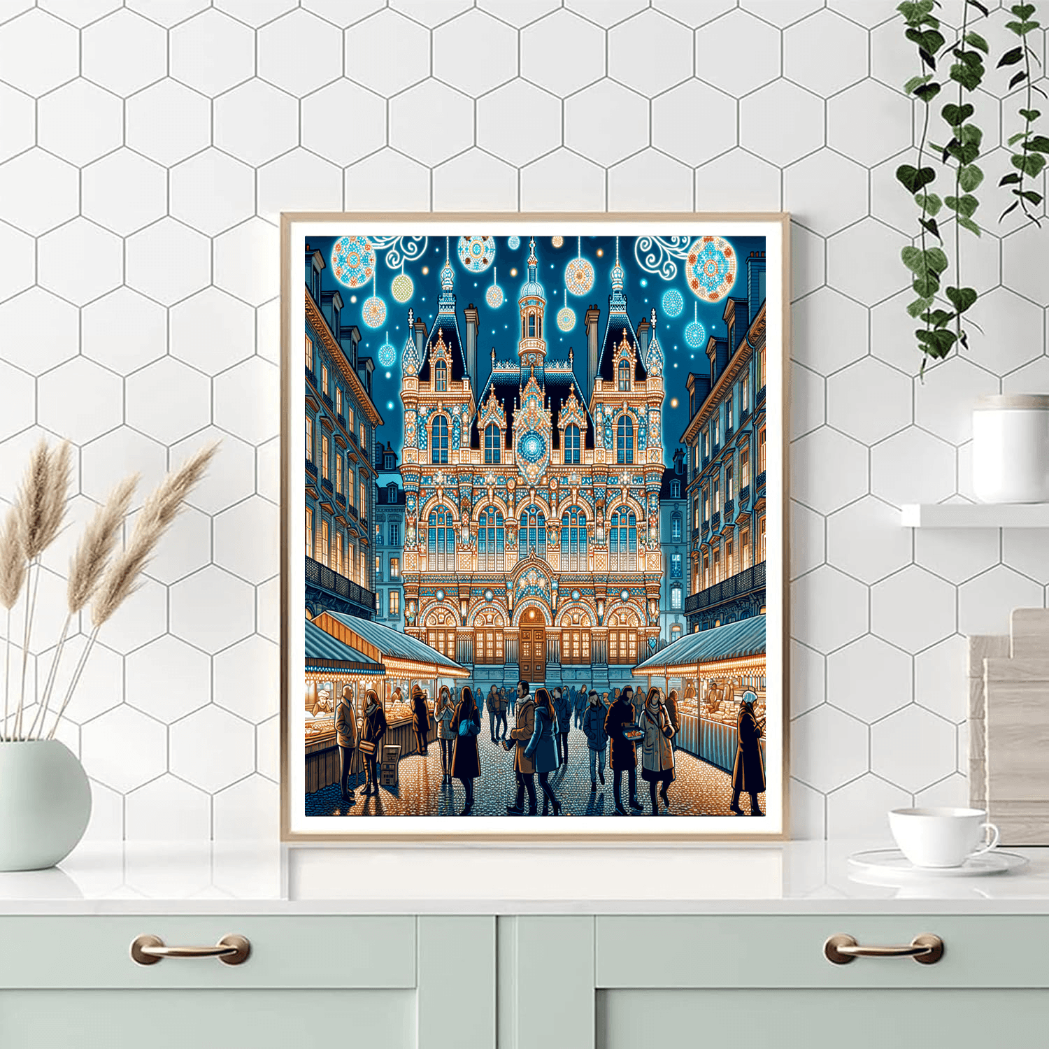 The Lyon Festival Of Lights Paint By Color