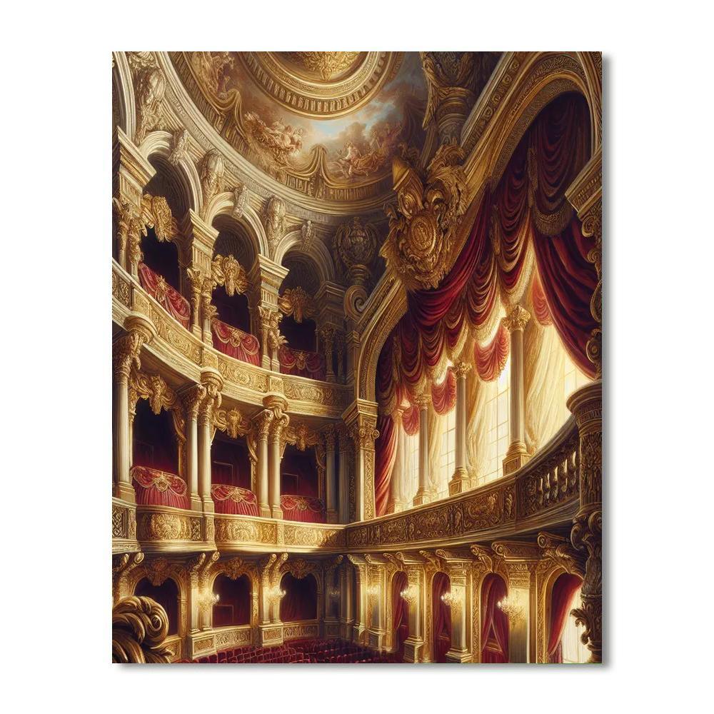 Elegant Opera House Balcony Paint By Numbers