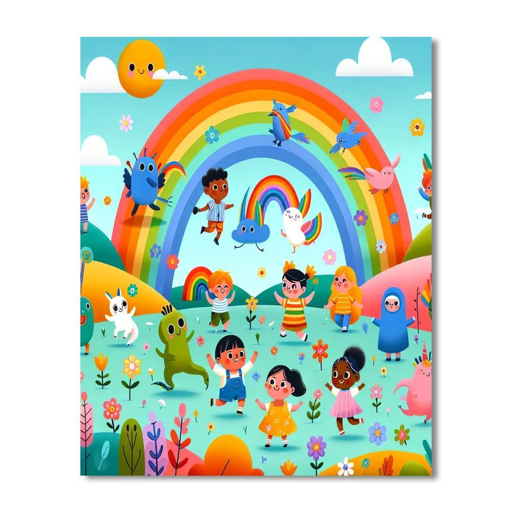 Rainbow Valley Adventure Paint By Number