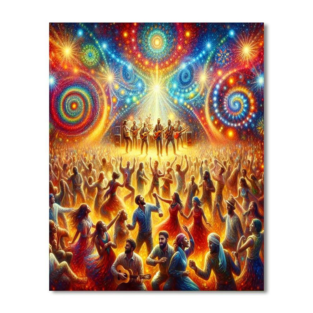Lively Music Festival DIY Paint By Numbers
