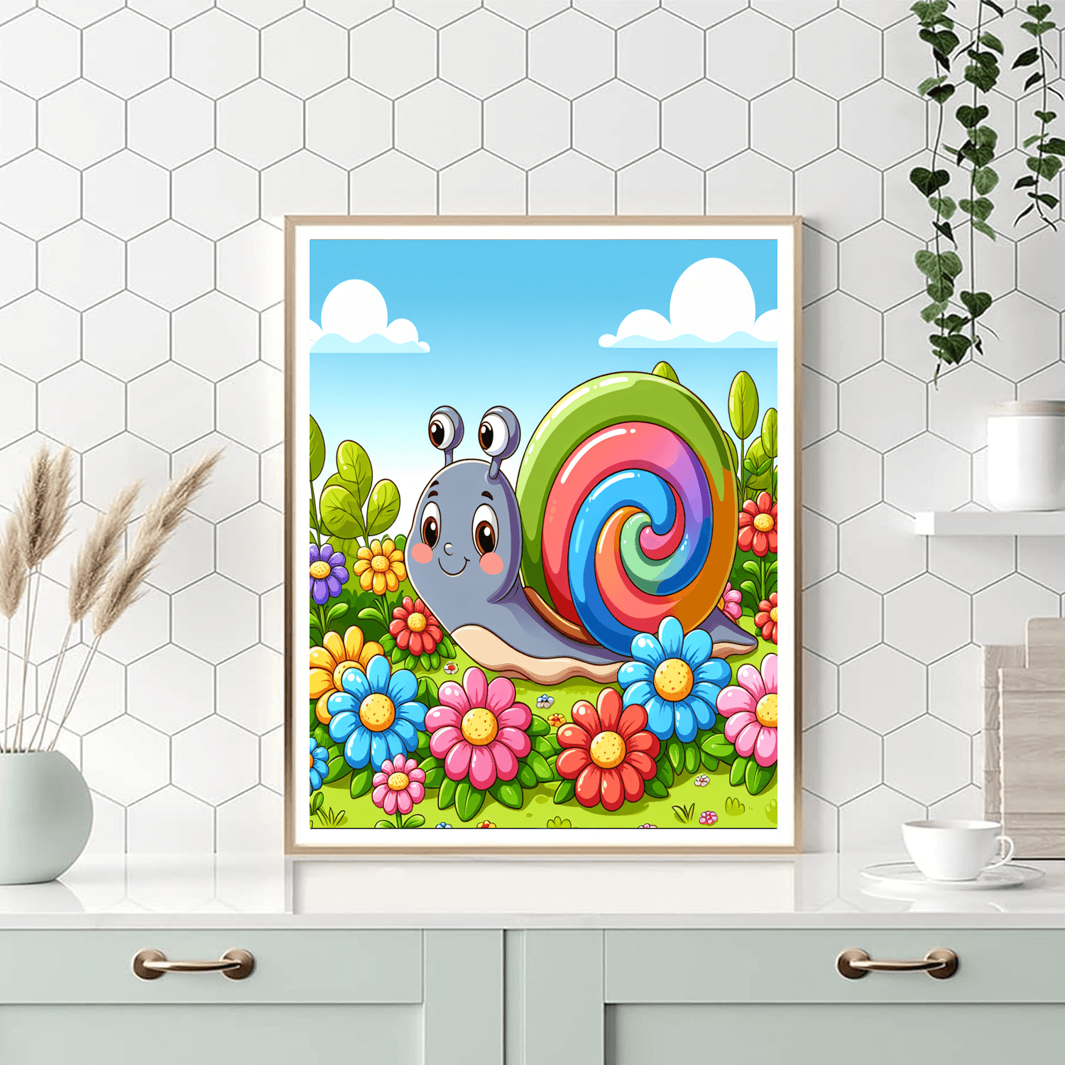 Charming Snail Paint By Numbers Kits