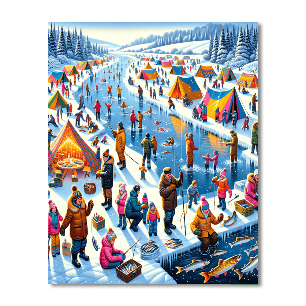 Pyeongchang Trout Festival - South Korea Paint By Numbers Kits