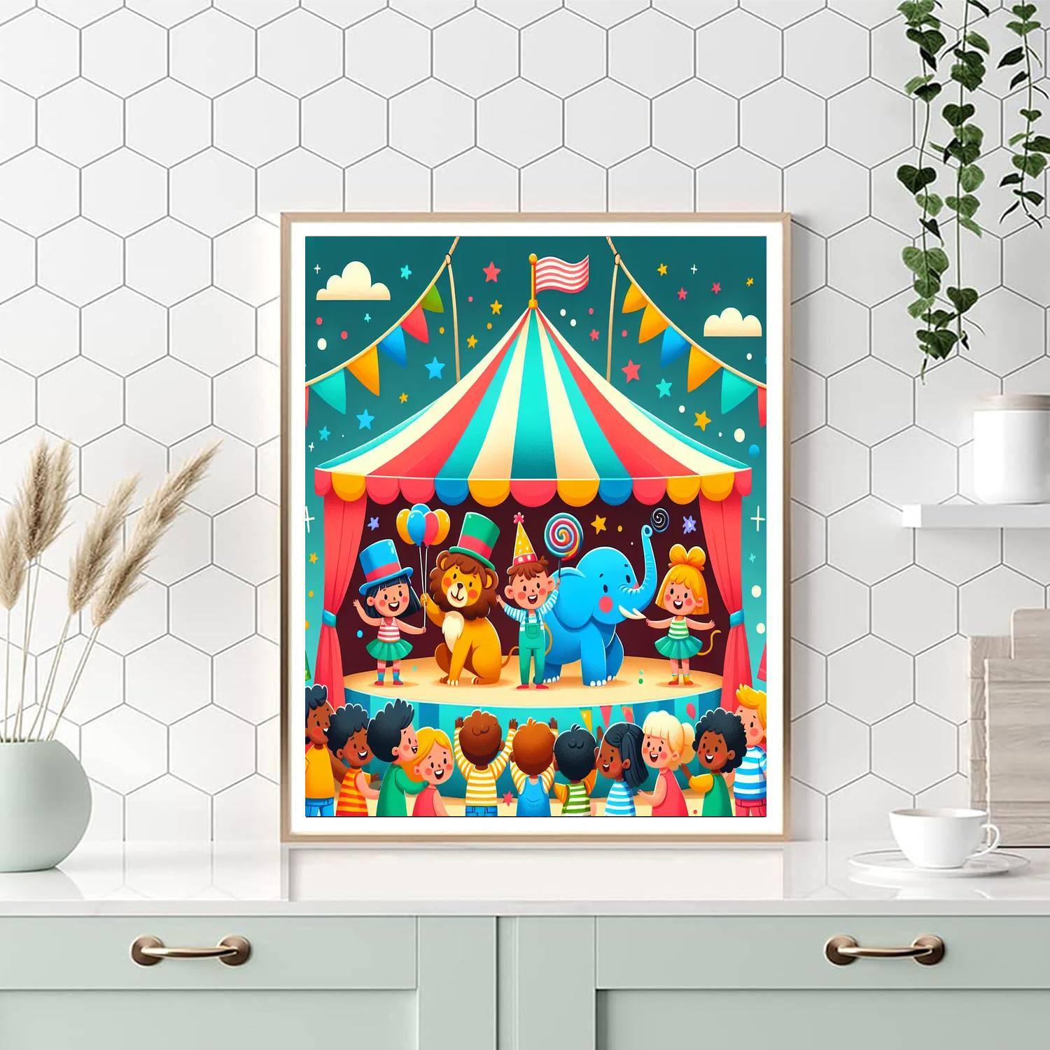 Cuddly Creature Circus Paint By Numbers Kits
