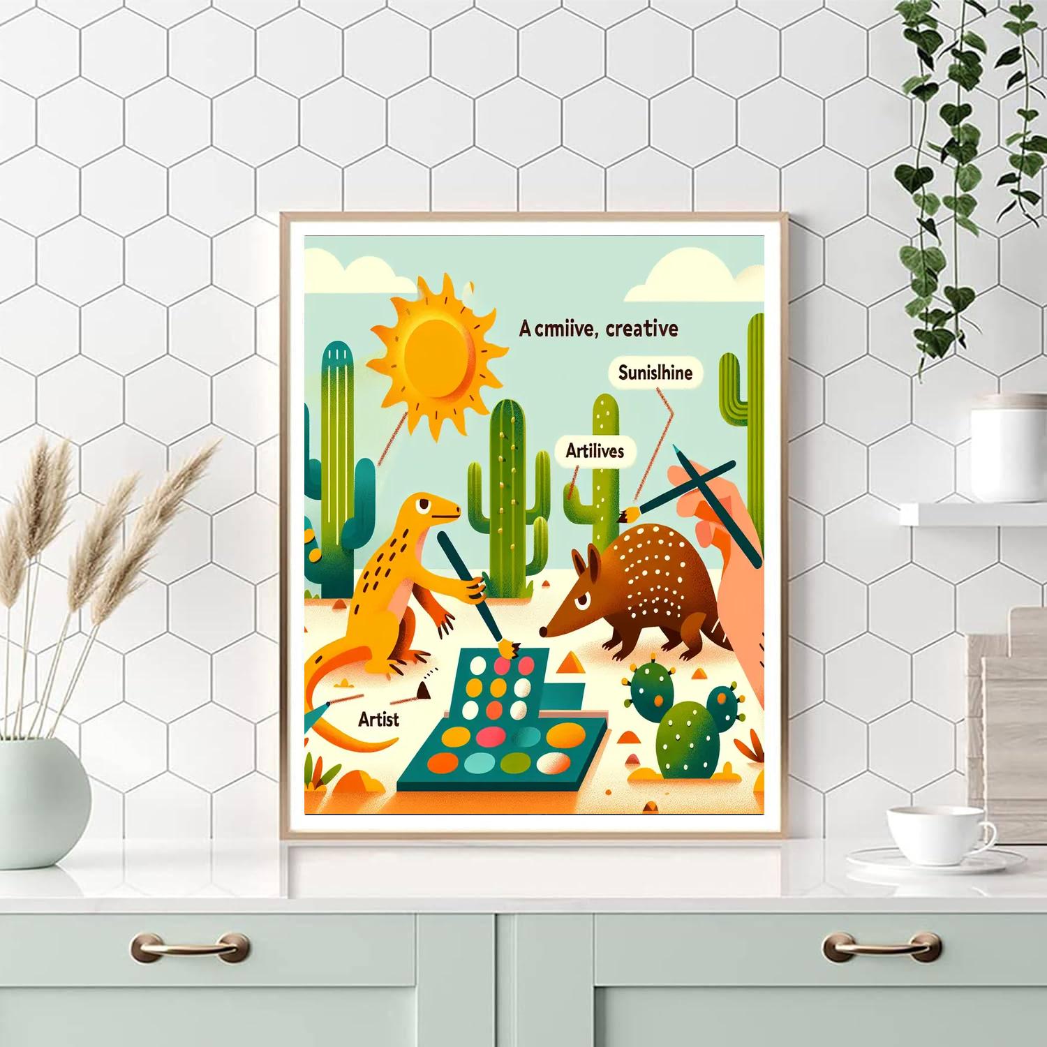 Creative Cactus Camp Numbered Painting Kits