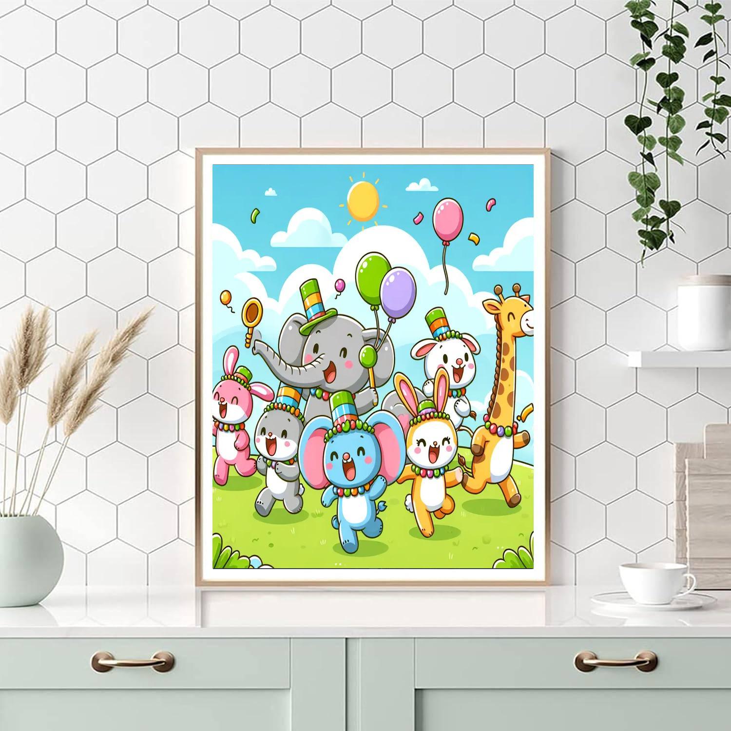 Wonderland Animal Parade Paint By Numbers