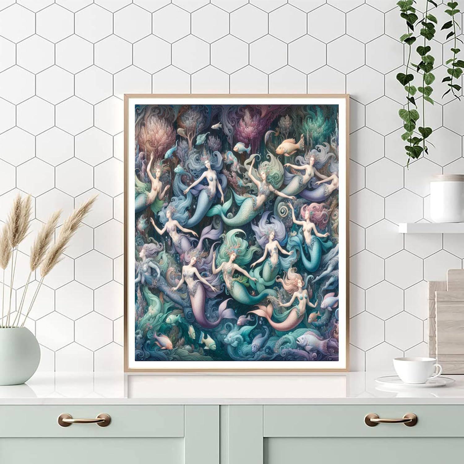 Ethereal Mermaid Realm Paint By Number