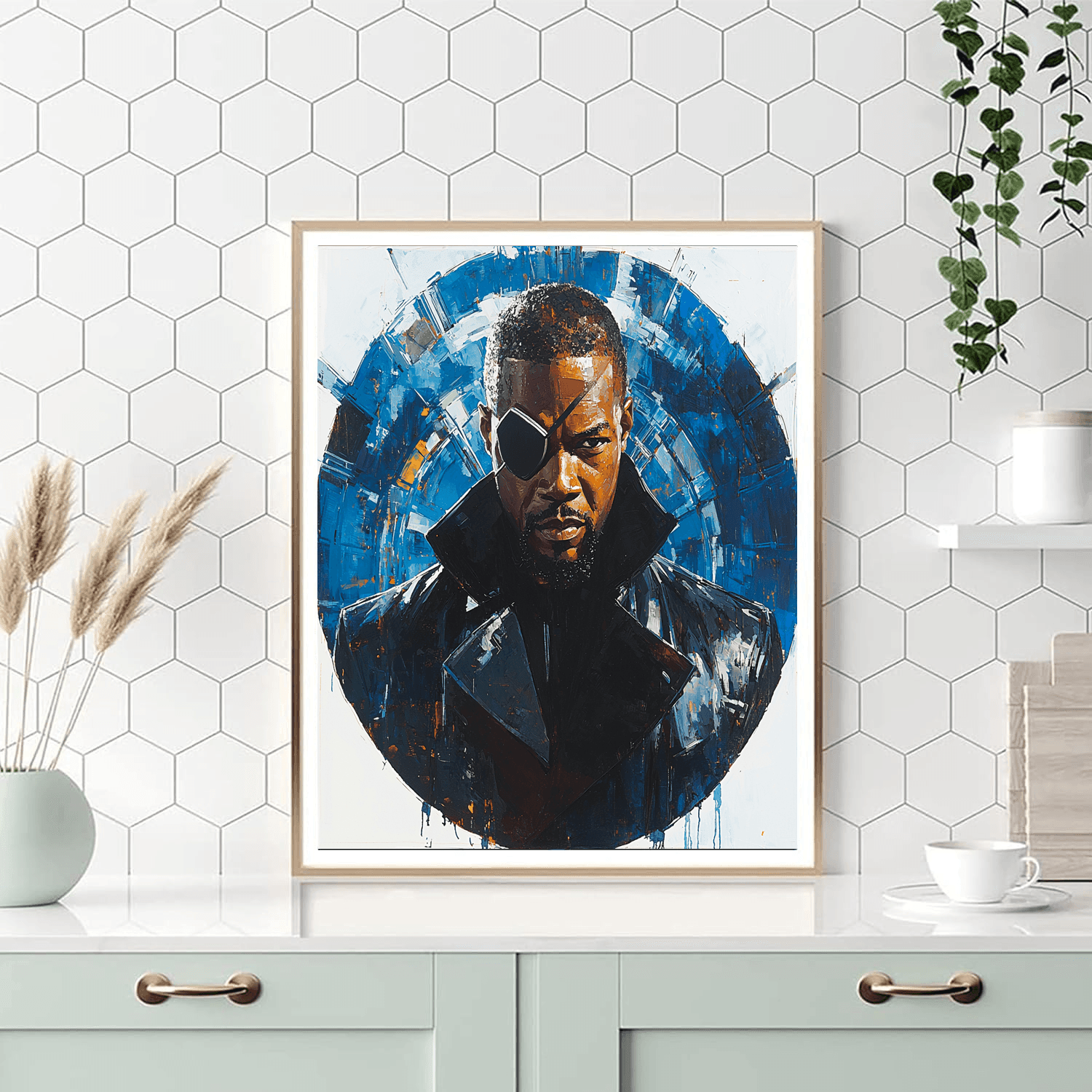 Samuel L. Jackson: The Steely Gaze Of Fury Painting Number Kit