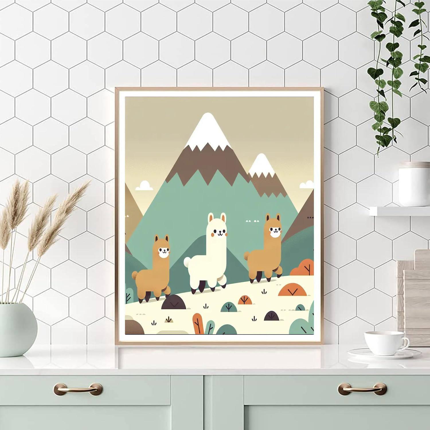 Adventurous Alpaca Trek Numbered Painting Kits