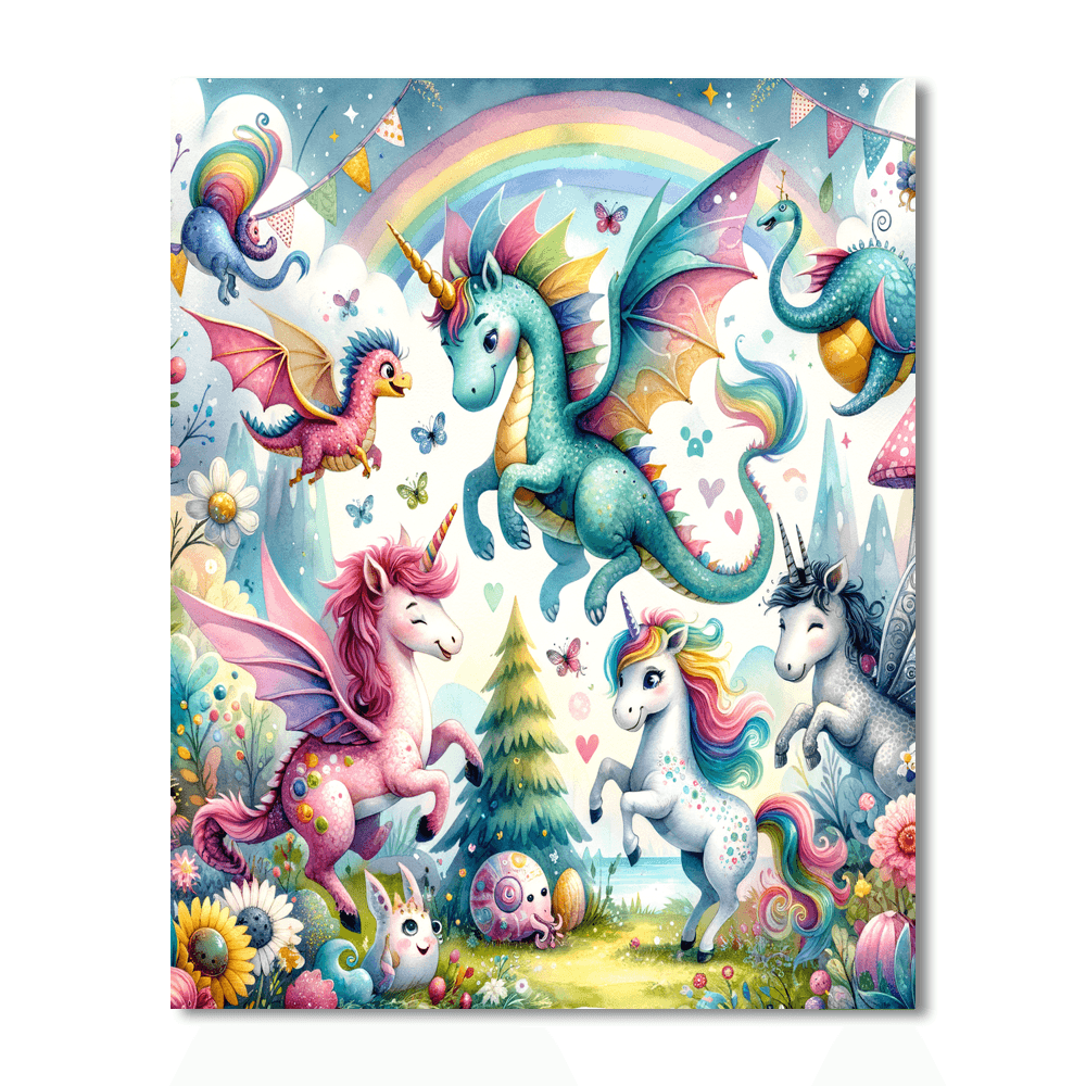 Fantasy Animal Friends Paint By Numbers Kits