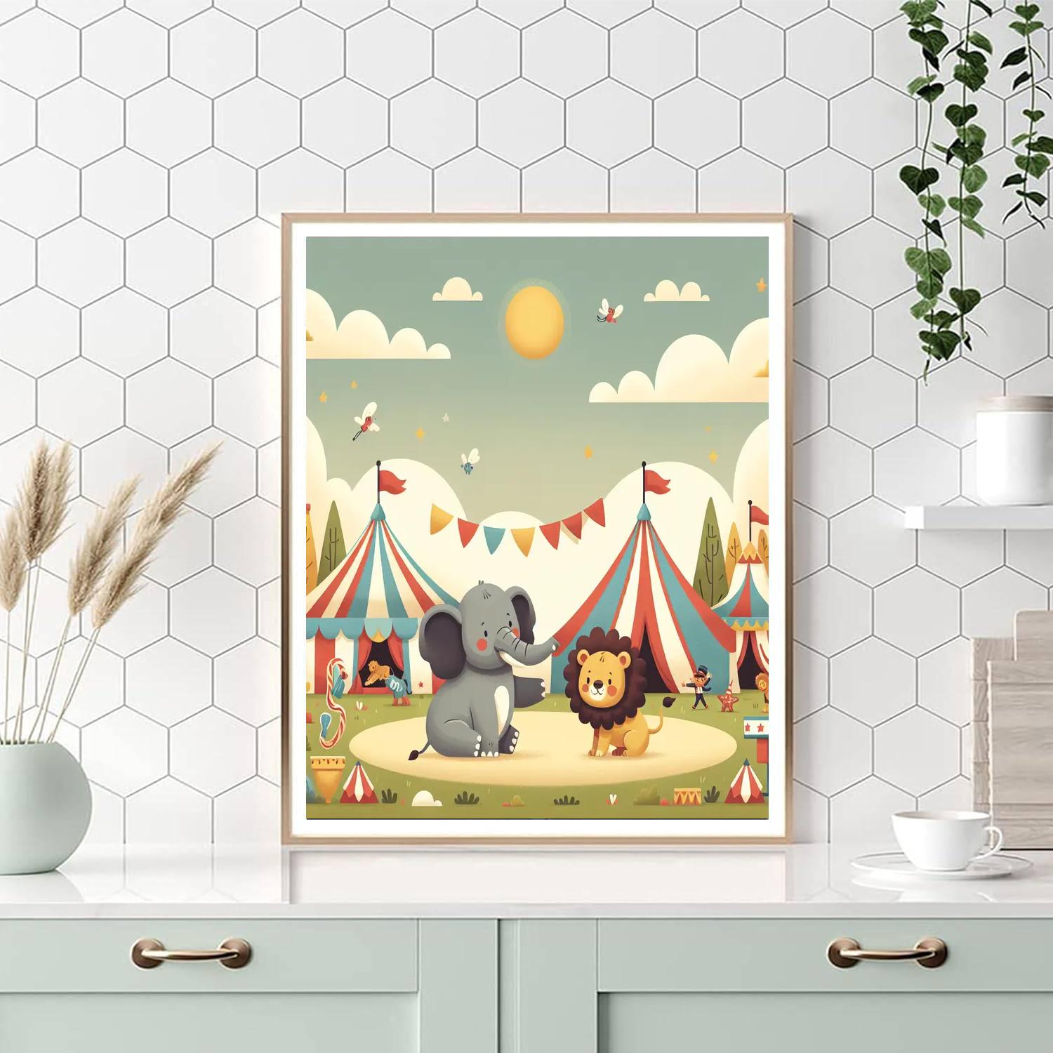 Colorful Carnival Of Creatures Number Painting