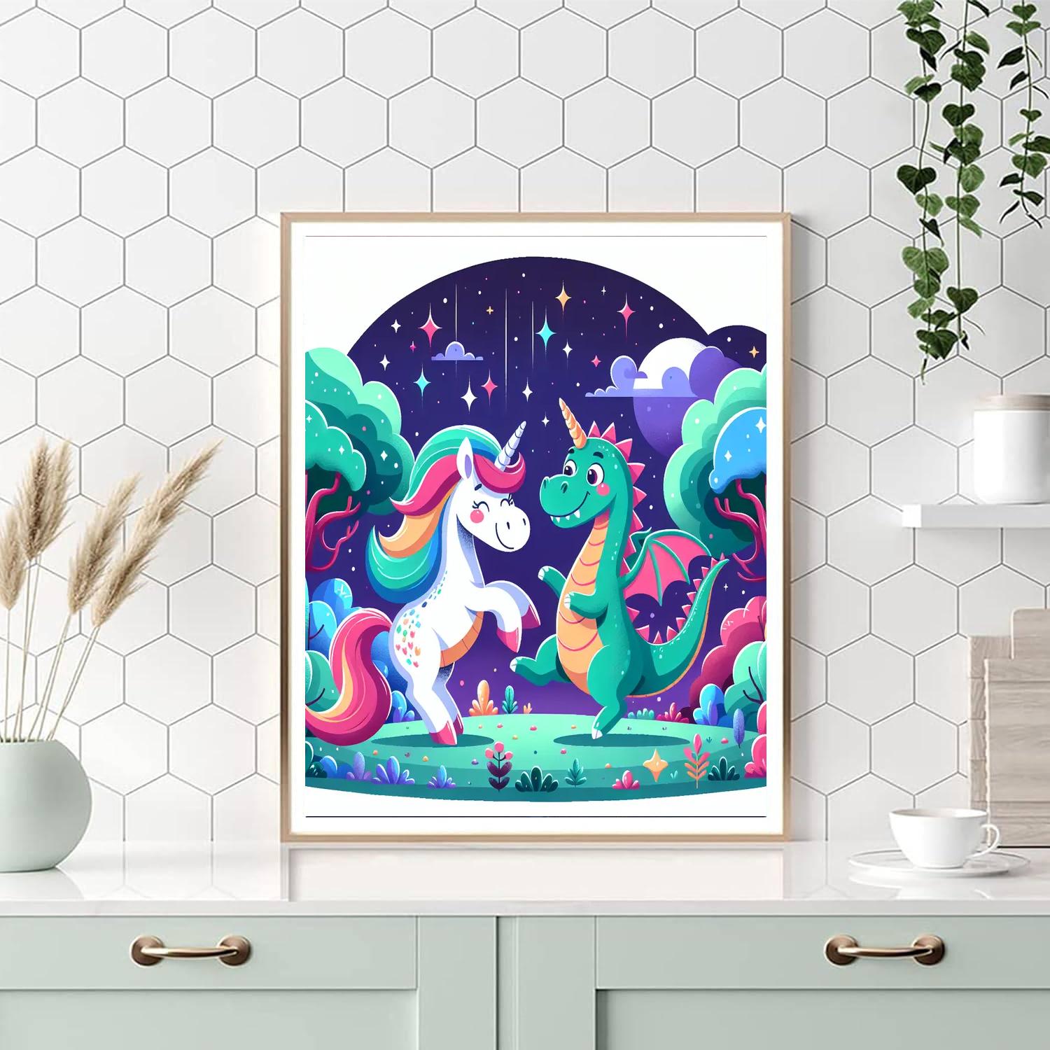 Curious Magical Creatures Numbered Painting Kits