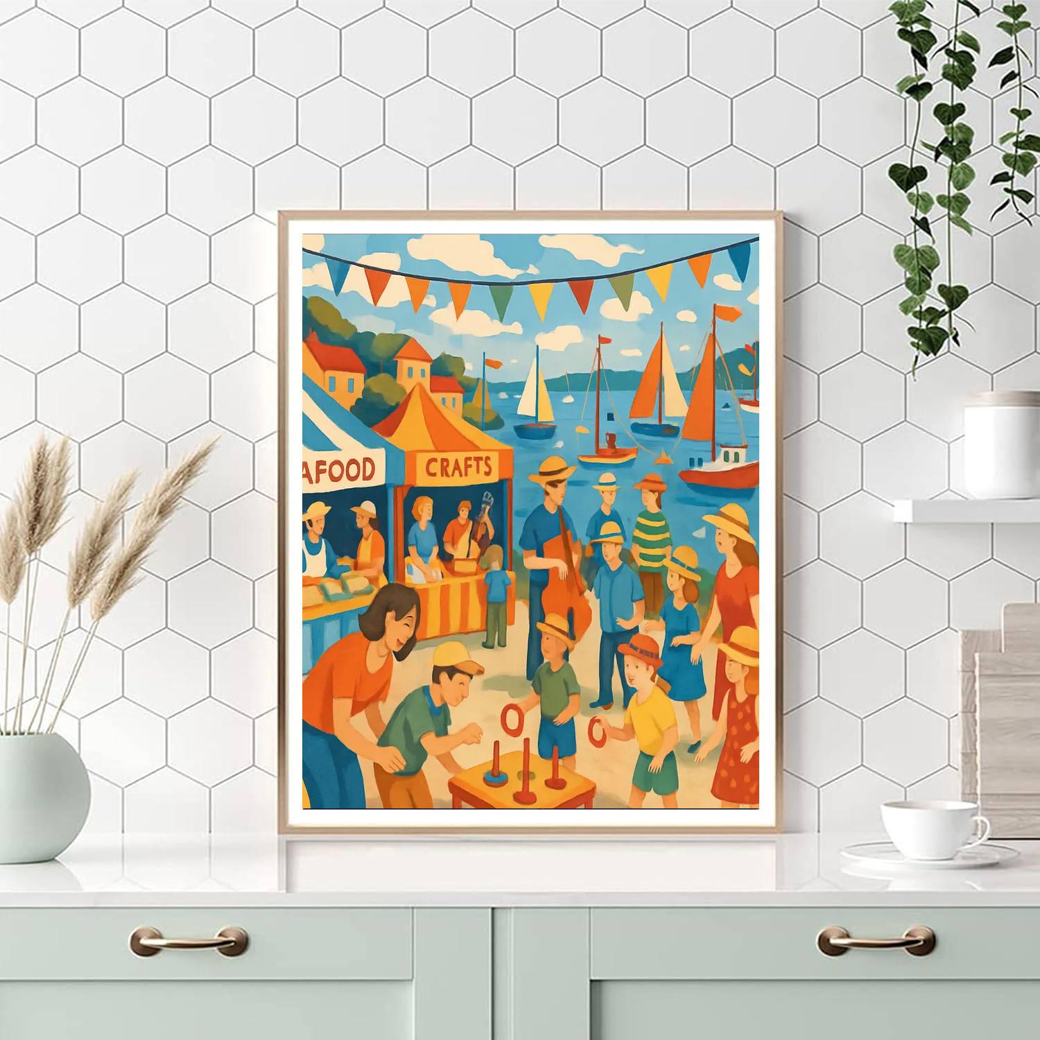 Harbour Festival - England Numbered Painting Kits