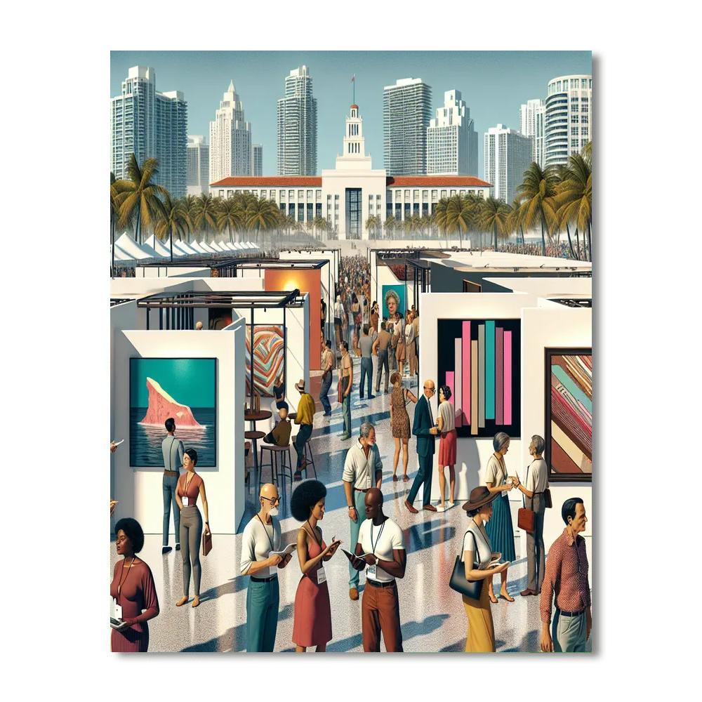 Art Basel - Miami Beach DIY Paint By Numbers