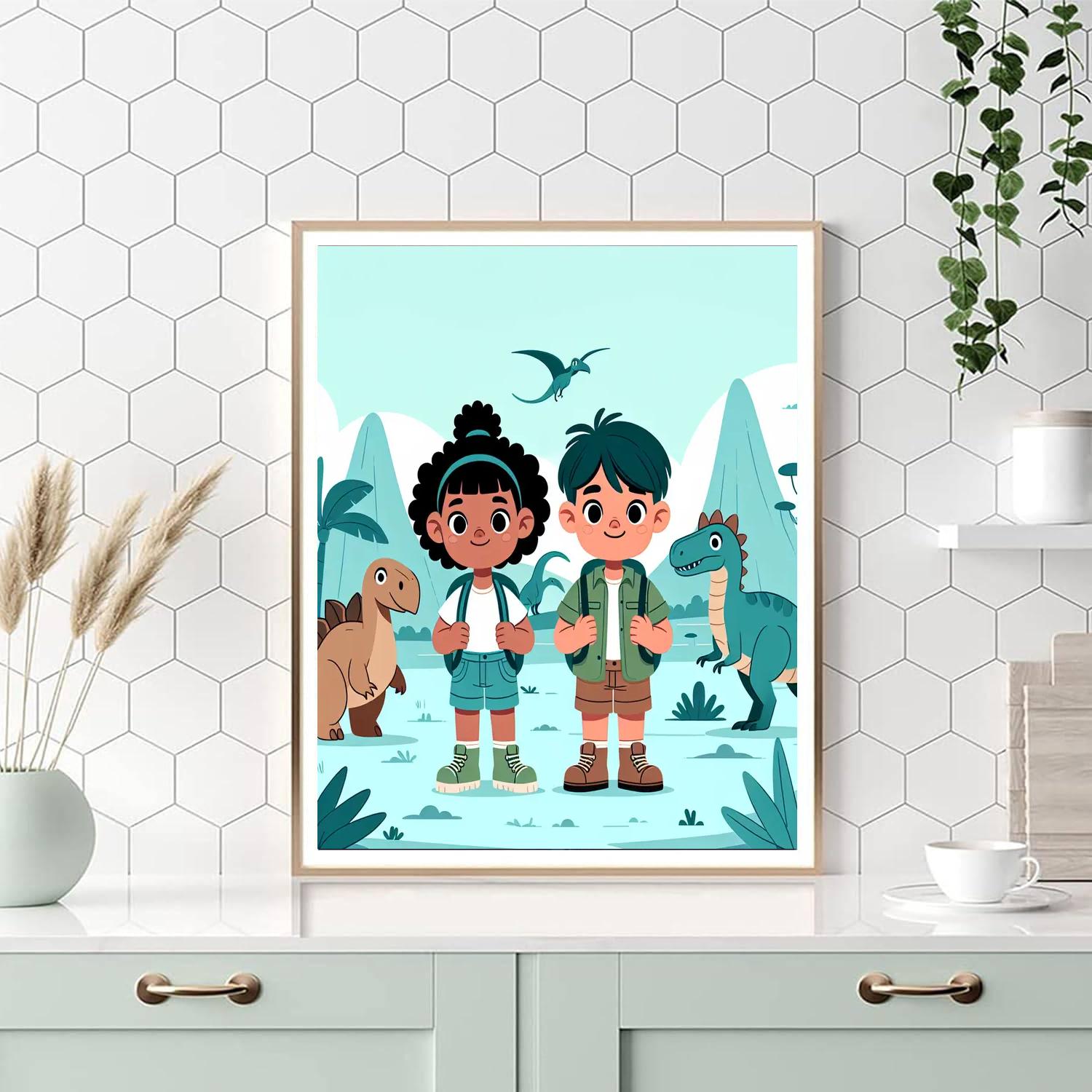 Dino Valley Numbered Painting Kits