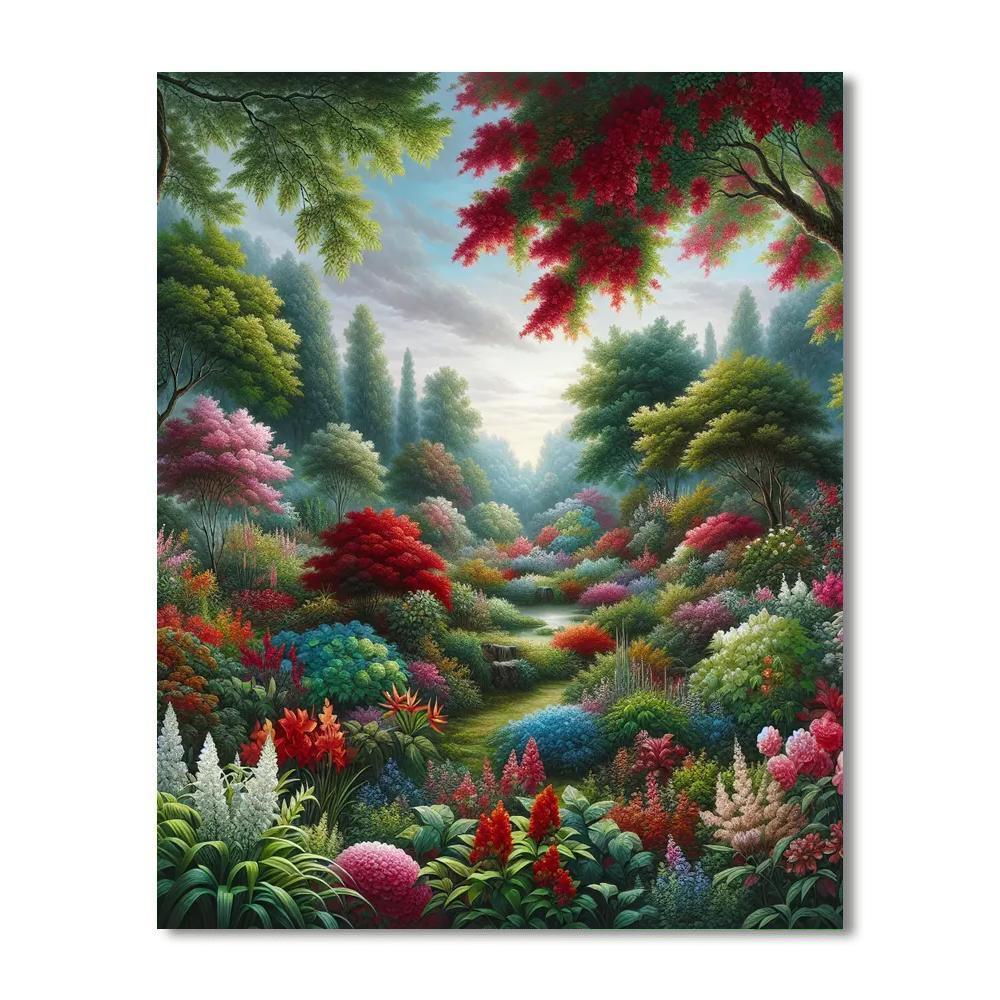 Lush Garden Sanctuary Paint By Color