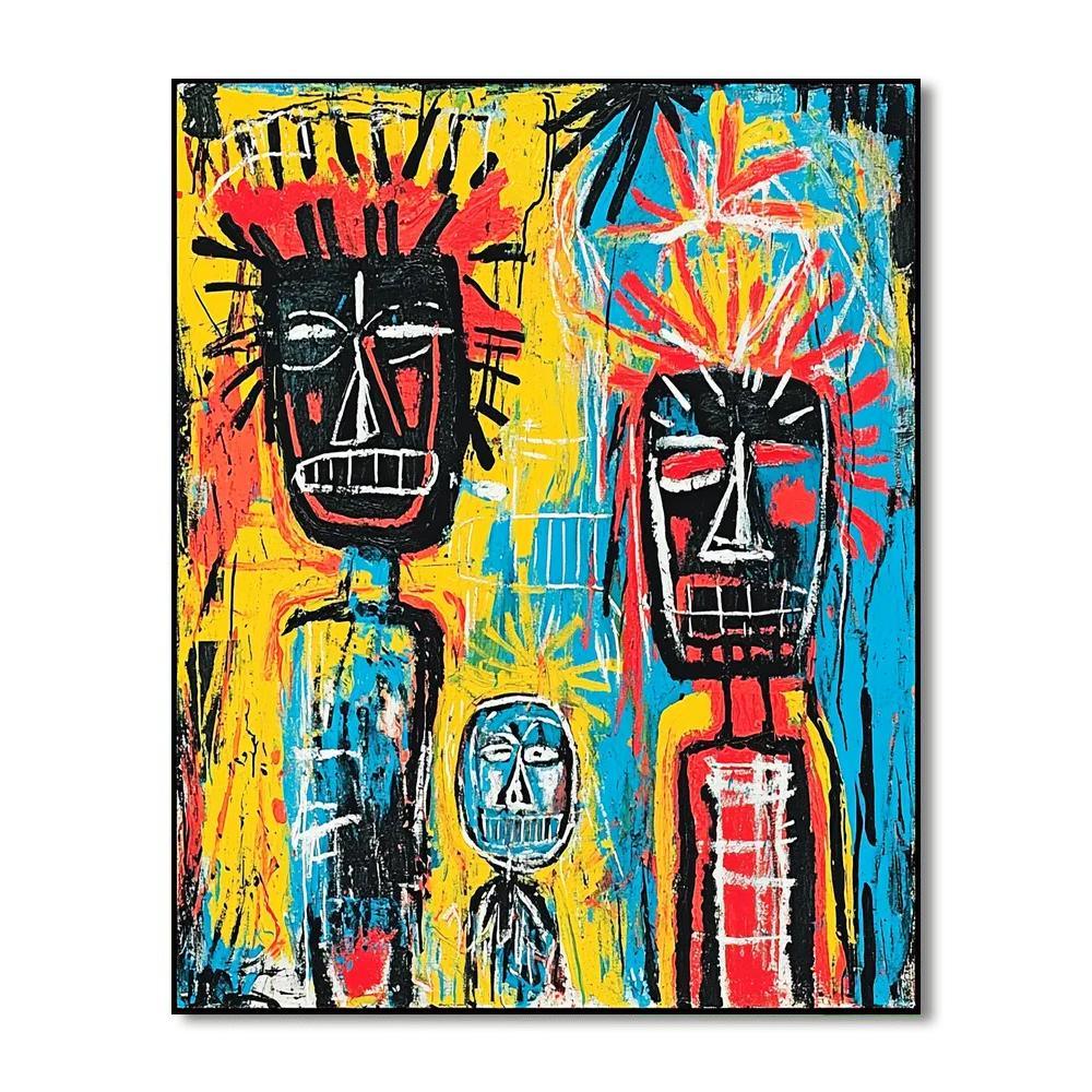 Jean-Michel Basquiat Inspired Tribal Heritage Celebration  Paint By Numbers