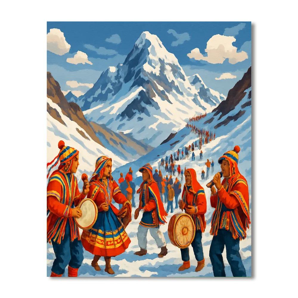 Qoyllur Rit'i - Andes Mountains DIY Paint By Numbers