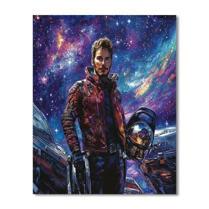 Chris Pratt: Guardians Of Galaxy's Star-lord Charm Paint By Numbers Kits