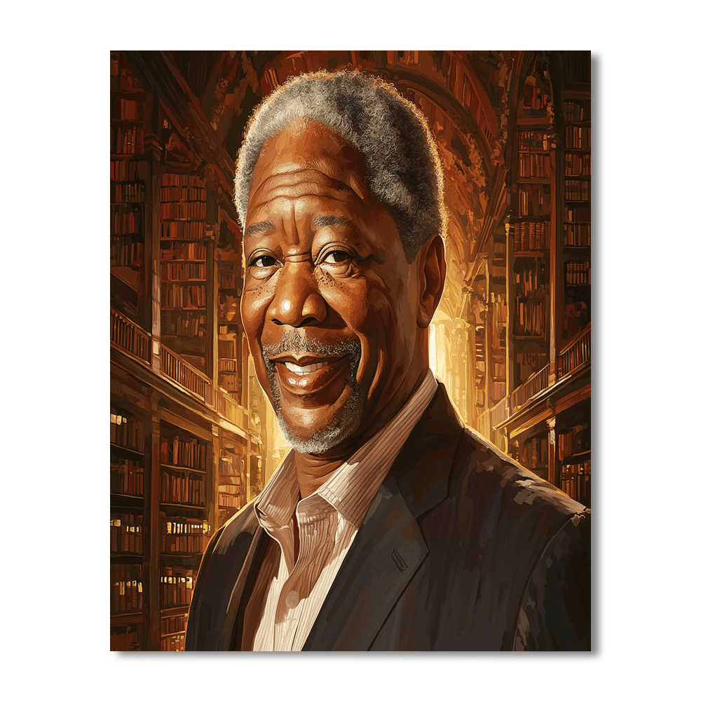 Morgan Freeman: Voice Of Wisdom, Echoes Of Eternity Paint By Numbers Kits