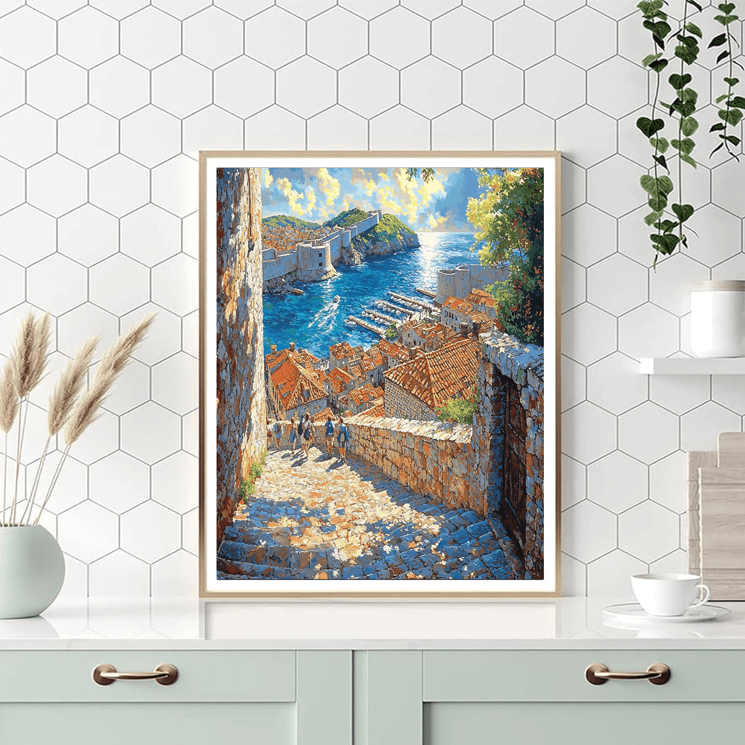 Old Town Of Dubrovnik Paint By Numbers Kits