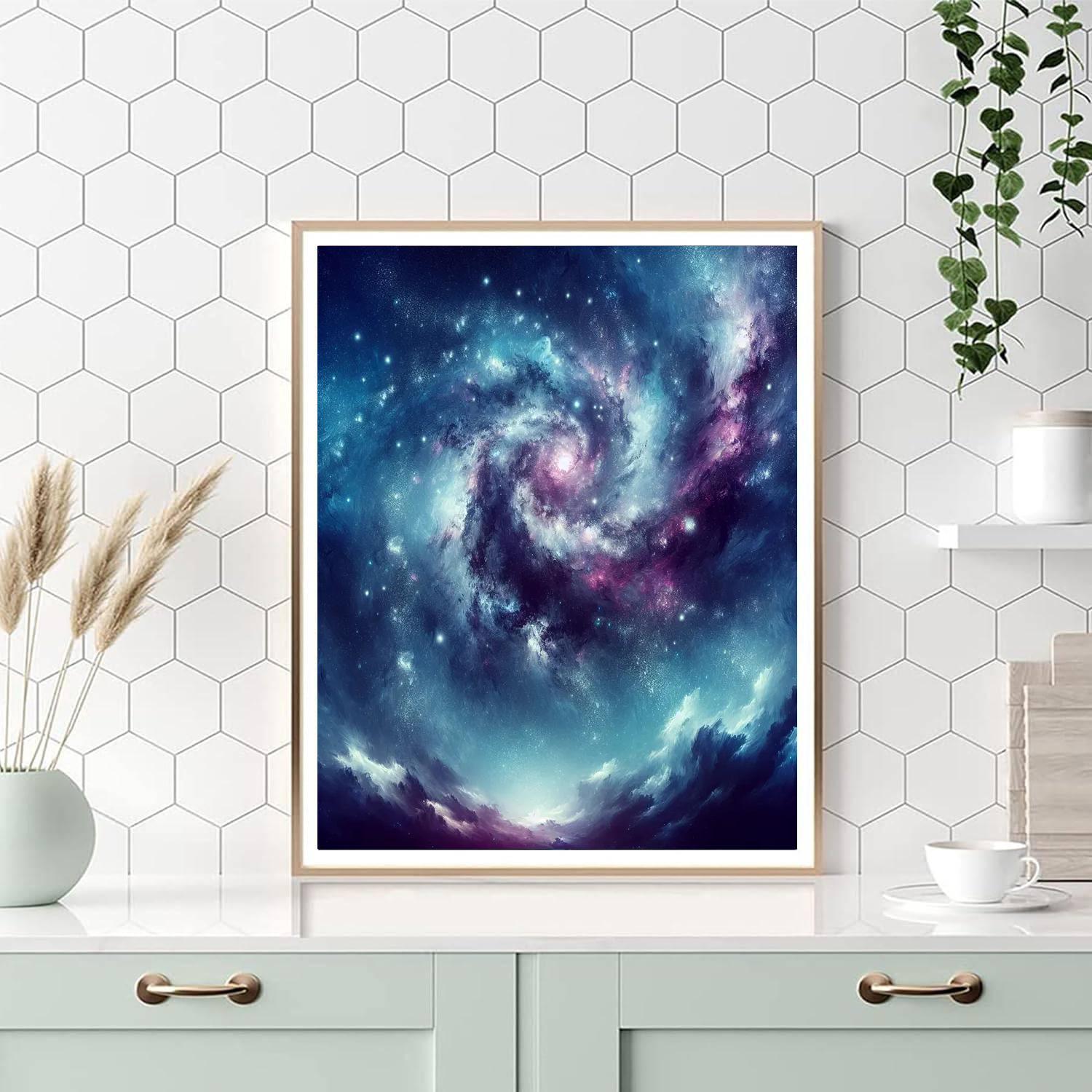 Galactic Stargazer's Dream DIY Paint By Numbers
