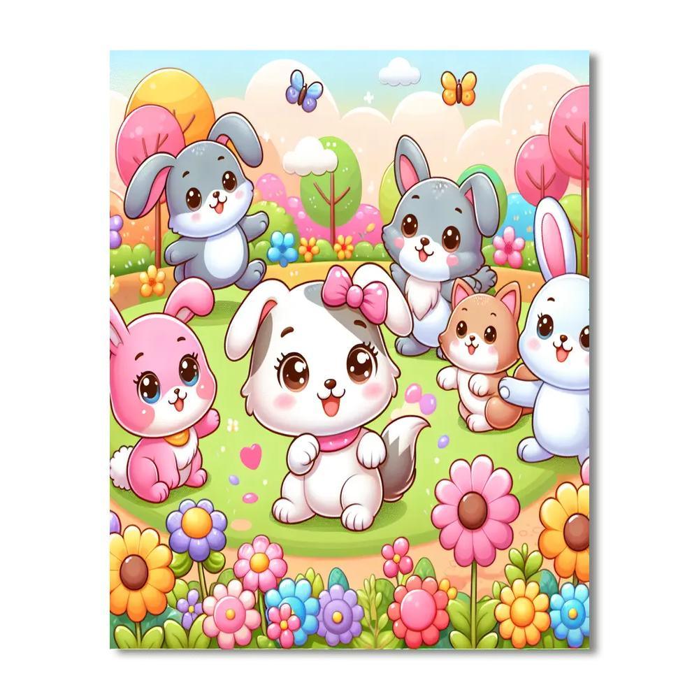 Cuddly Critter Adventures Paint By Number