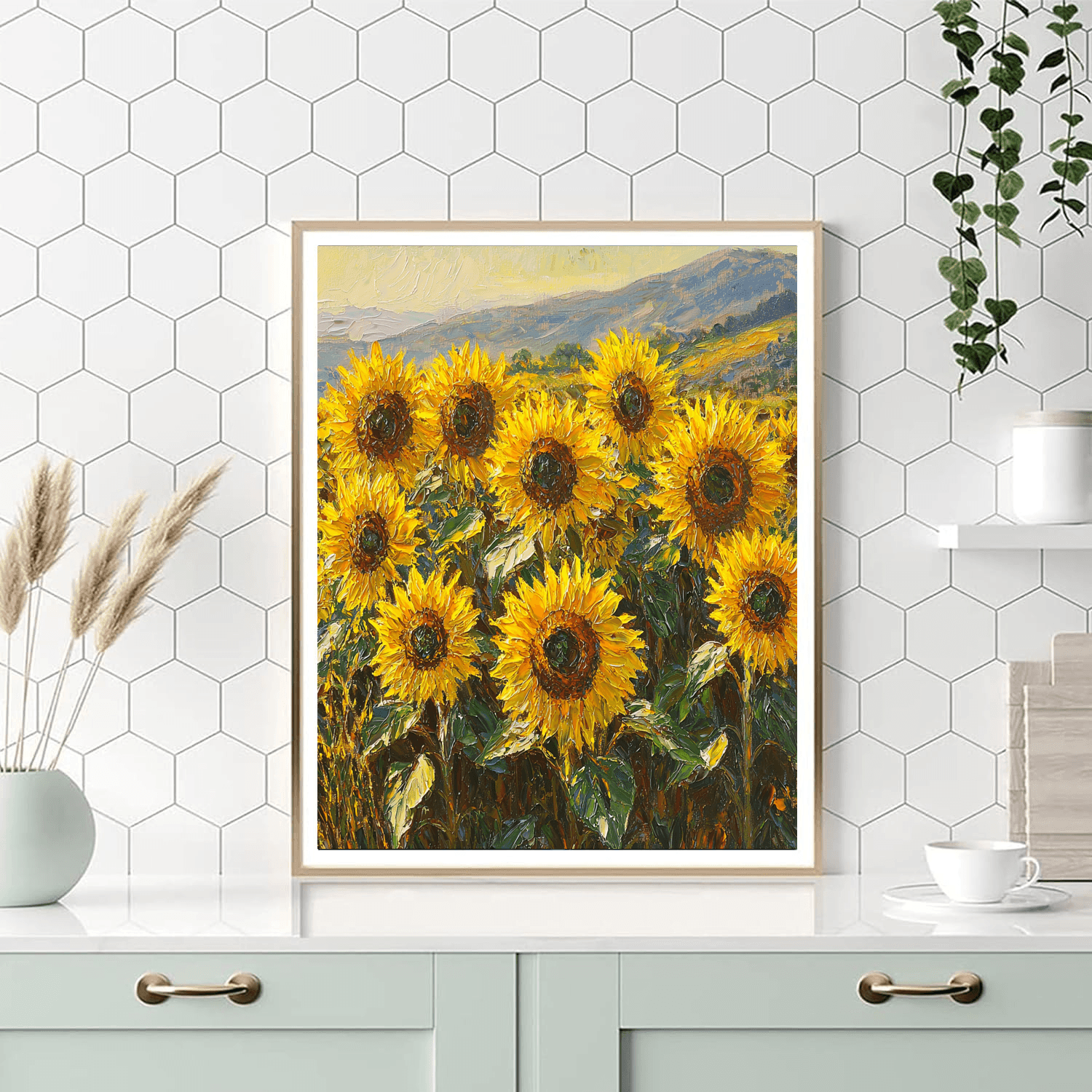 Claude Monet Inspired Serenade Of Sunflowers  Paint By Numbers Art