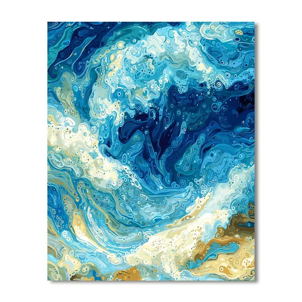 Georges Seurat Inspired Luminous Underwater Dreams  Paint By Numbers Kits