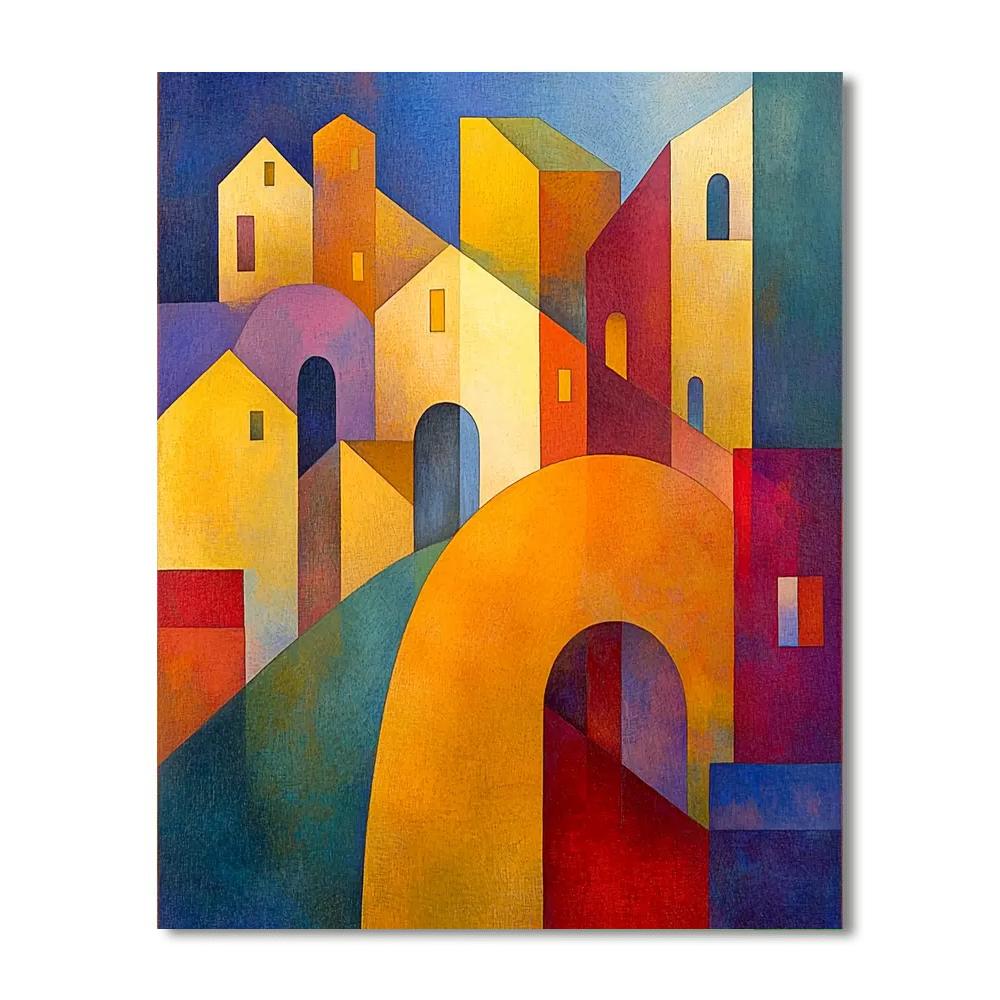 Paul Klee Inspired The Dreamer's Path  Number Painting