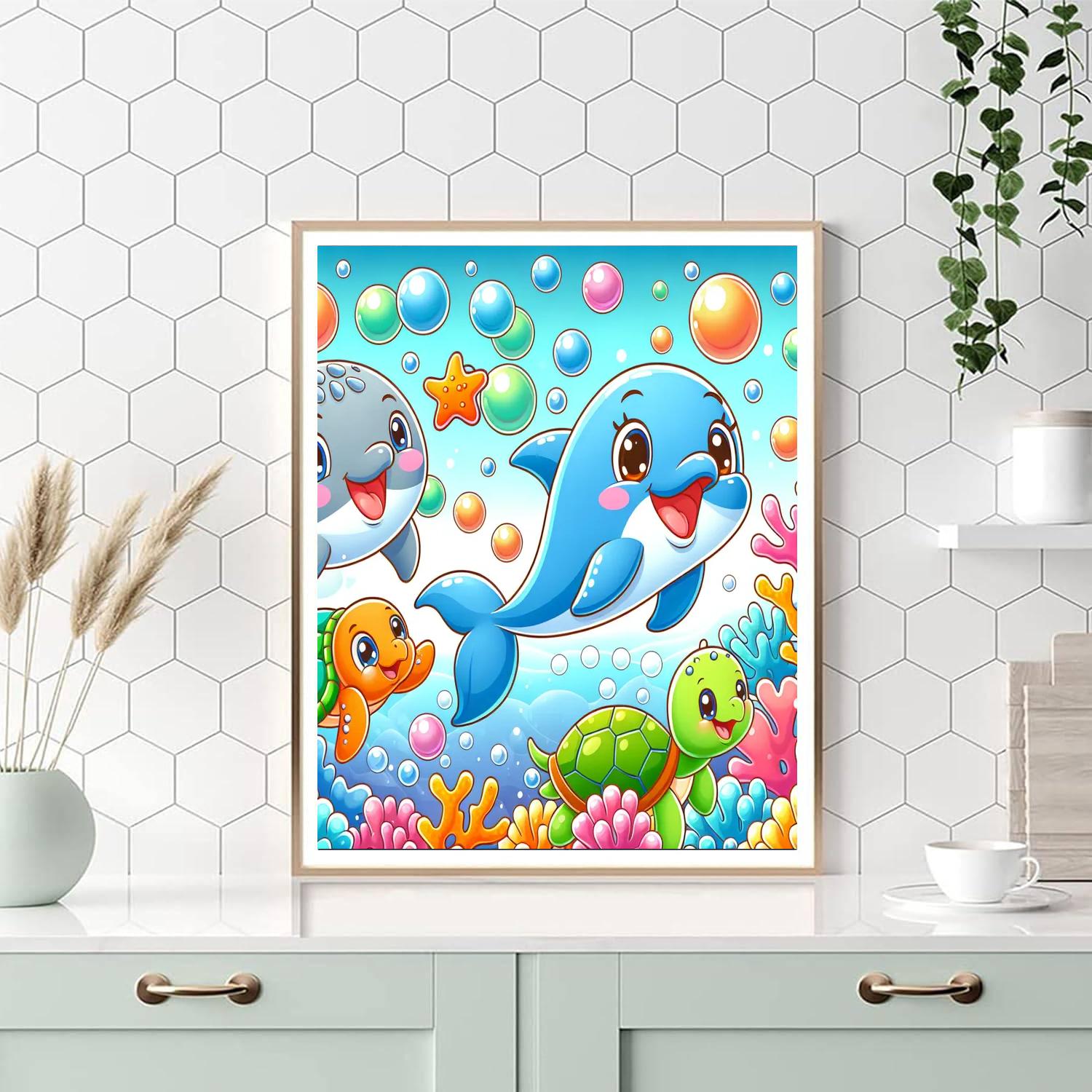 Silly Ocean Friends Numbered Painting Kits