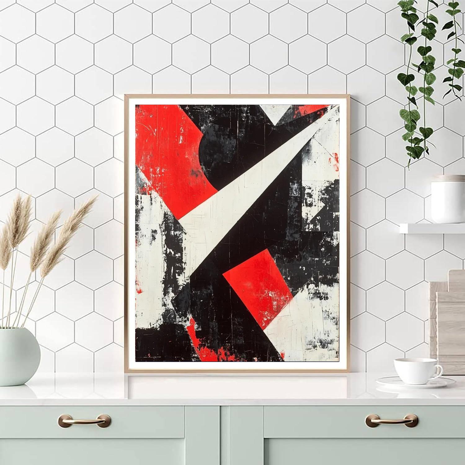 Kazimir Malevich Inspired Quiet Disruption  Paint By Numbers