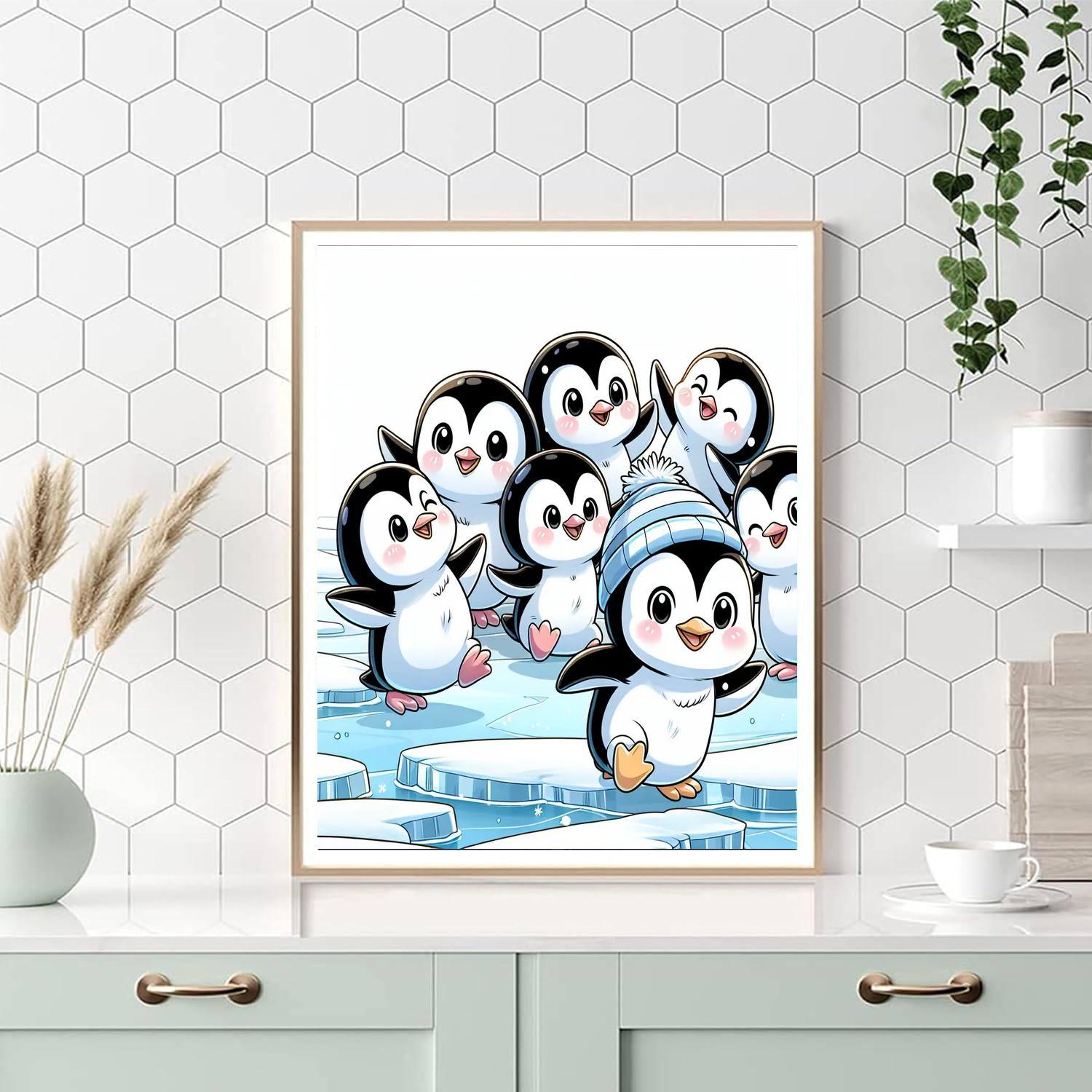 Penguin Pals Paint By Color