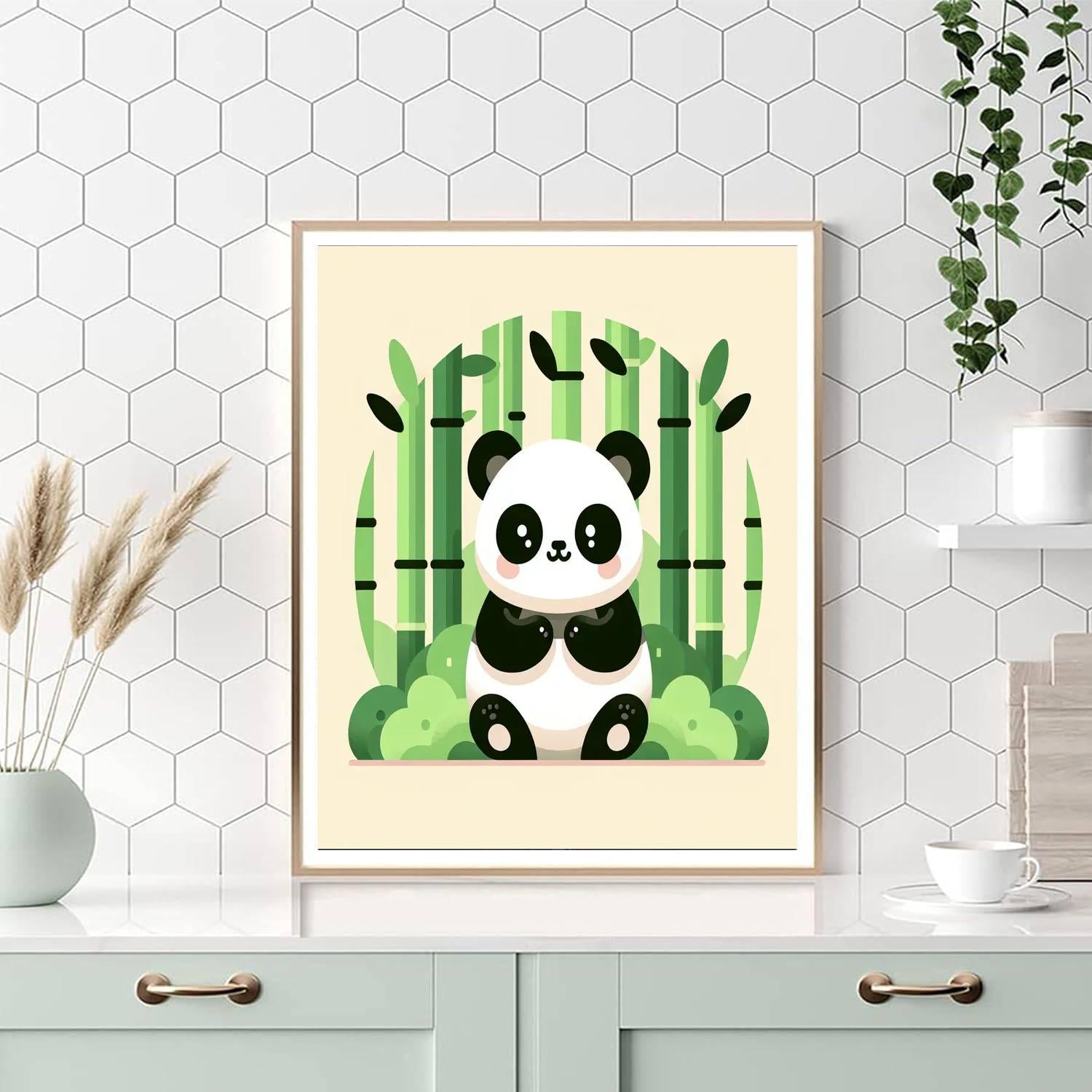 Panda Bamboo Paradise Numbered Painting Kits